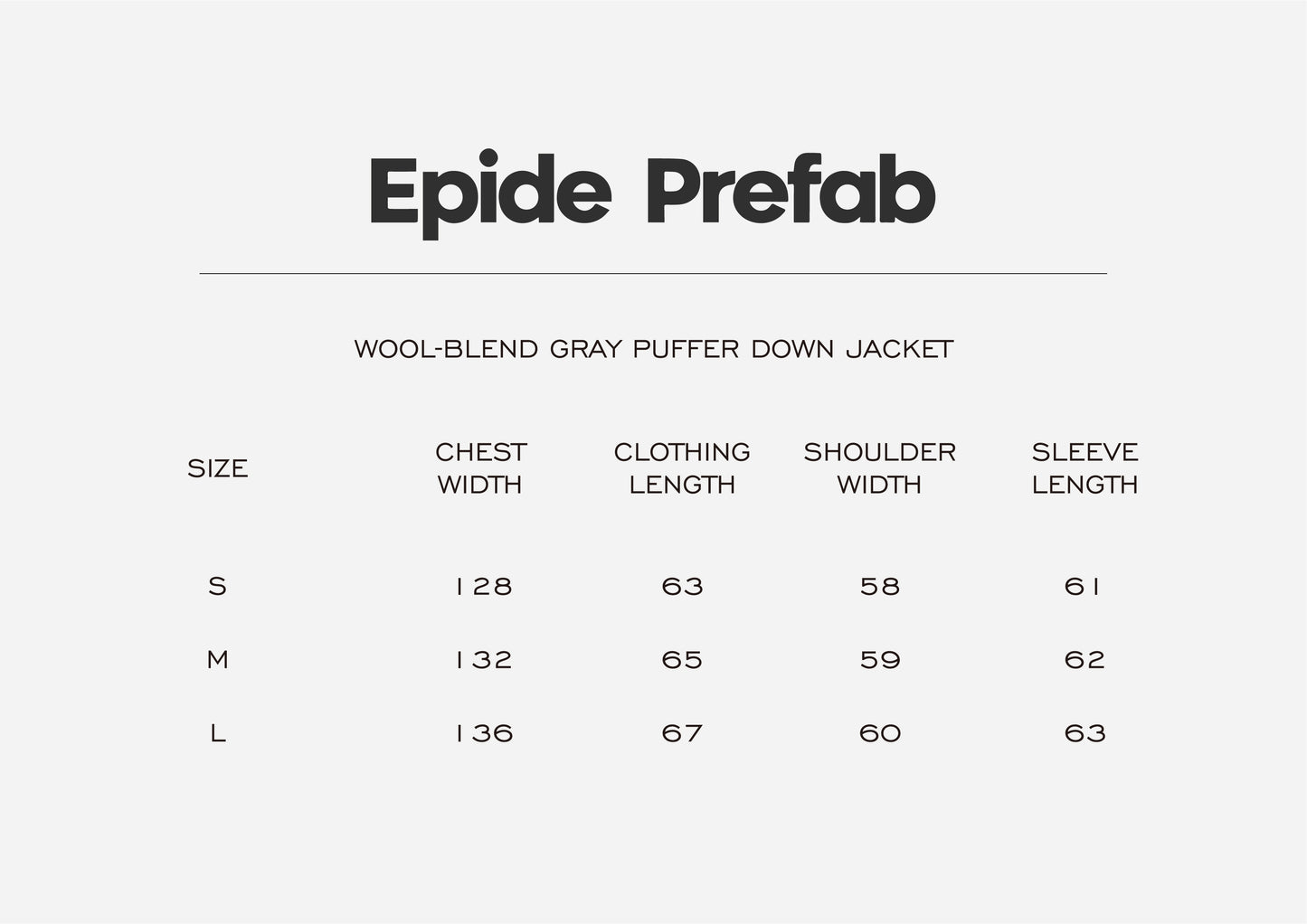 Wool-blend Gray Puffer Down Jacket