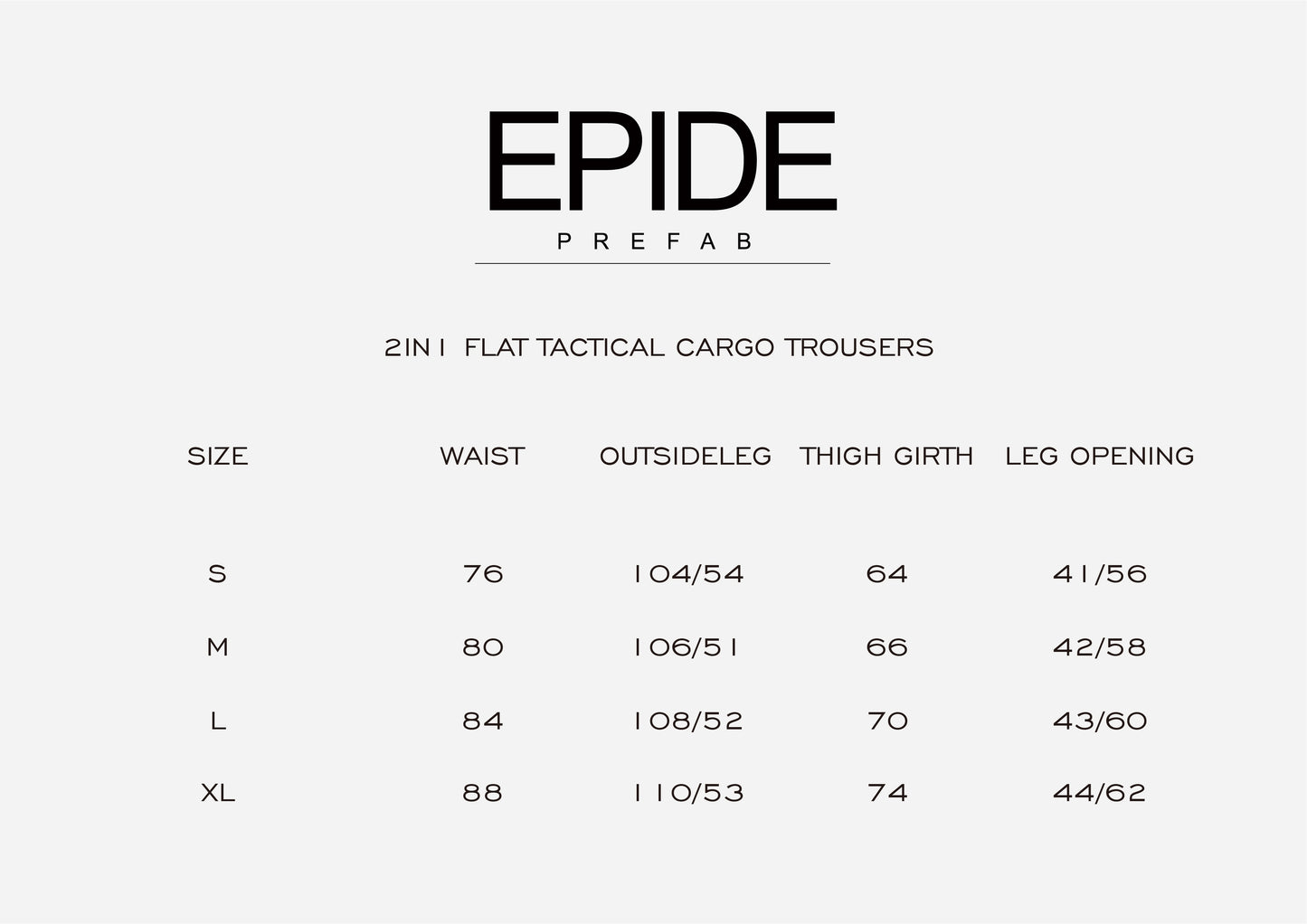 2in1 Flat Tactical Cargo Trousers