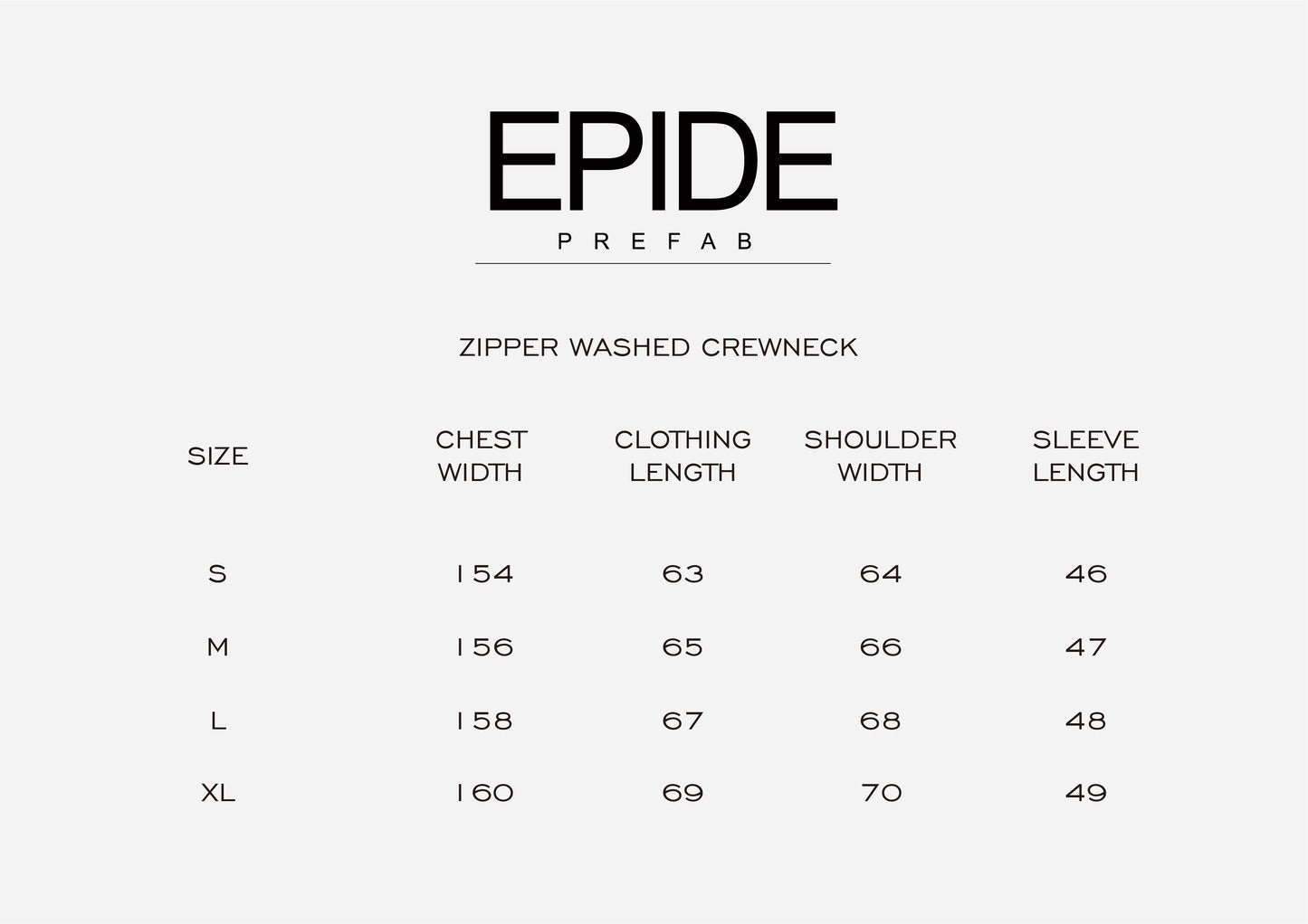 Zipper Washed Crewneck