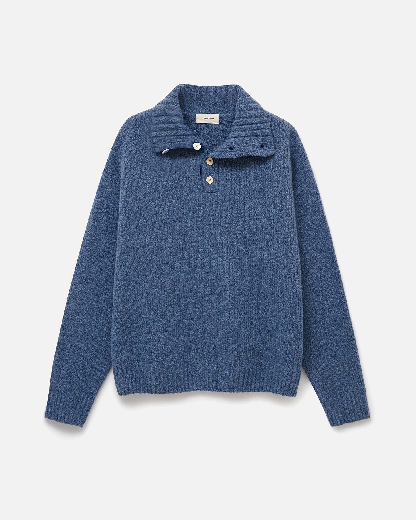 Buttoned Turtleneck Sweater