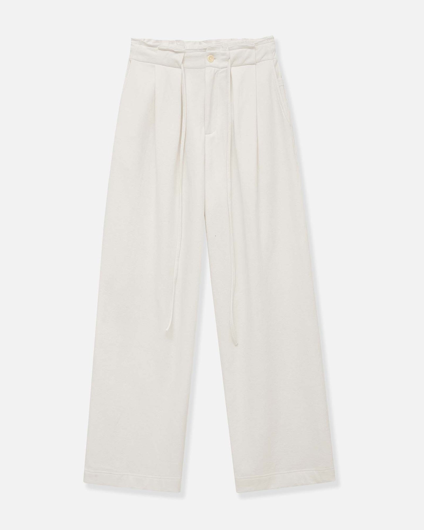 Shirred Relaxed-Fit Sweatpants