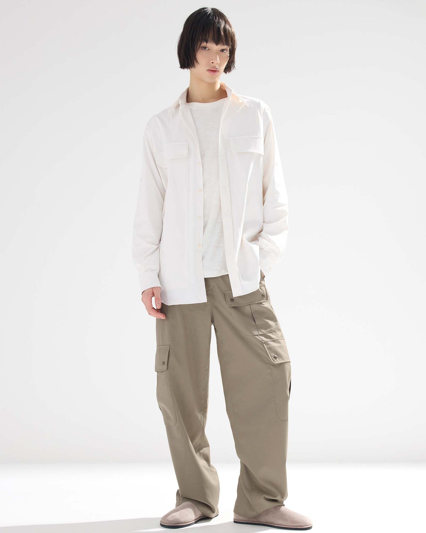 Patch Pockets 2-Way Shirts