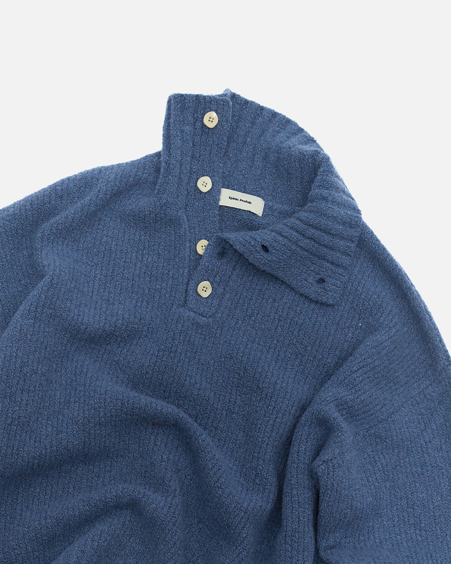 Buttoned Turtleneck Sweater