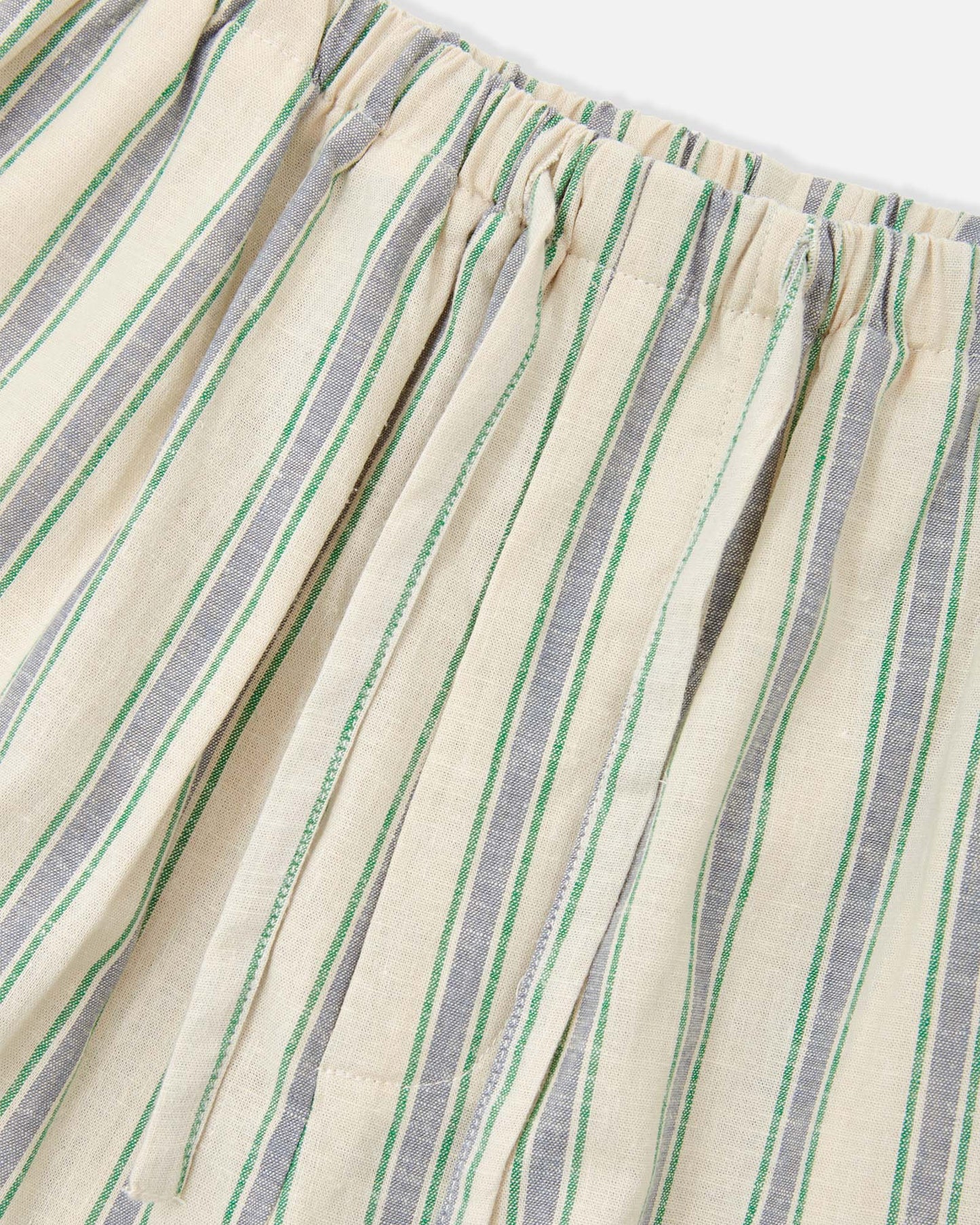 Pajama-style Striped Pants