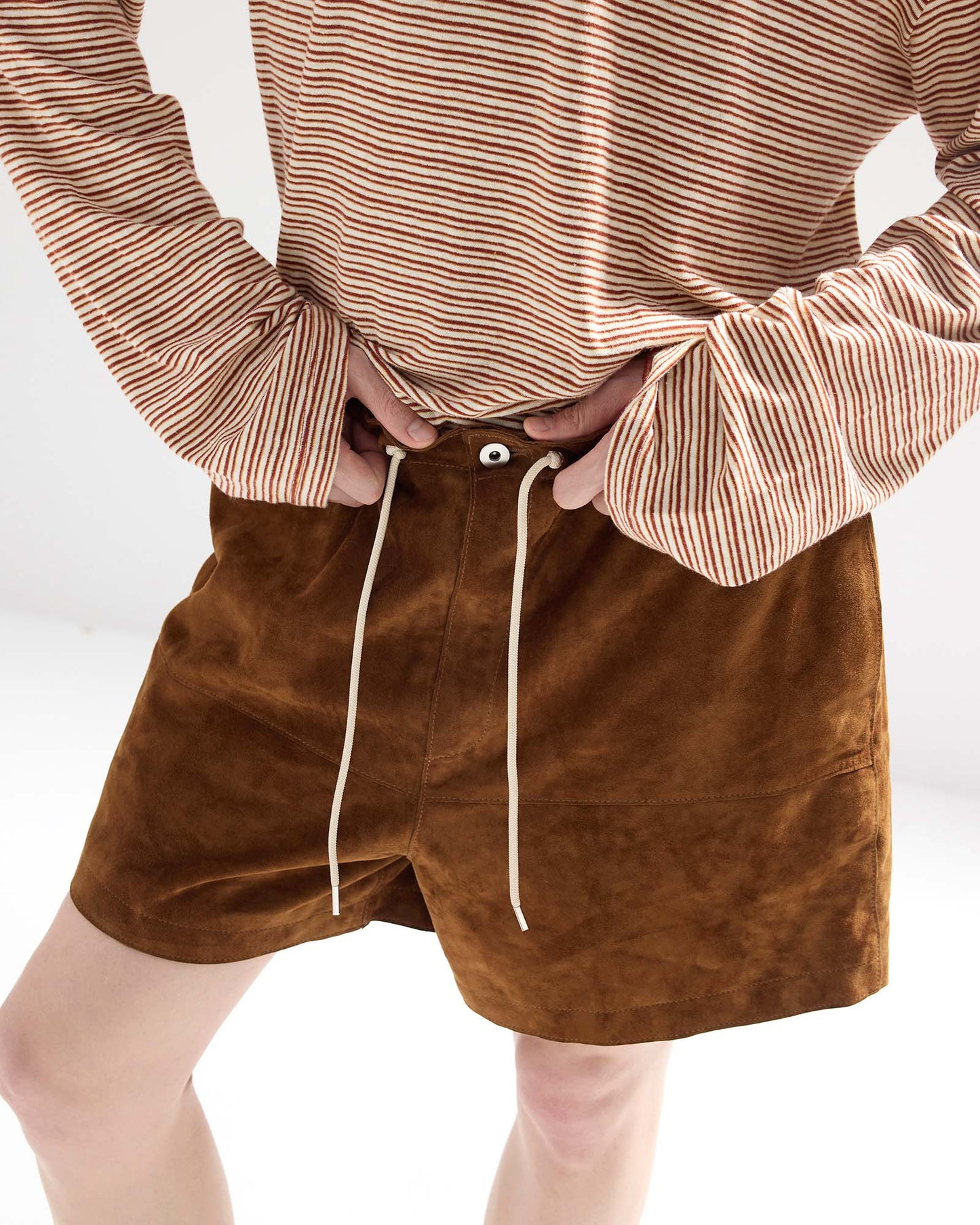 Lamb Suede Shorts