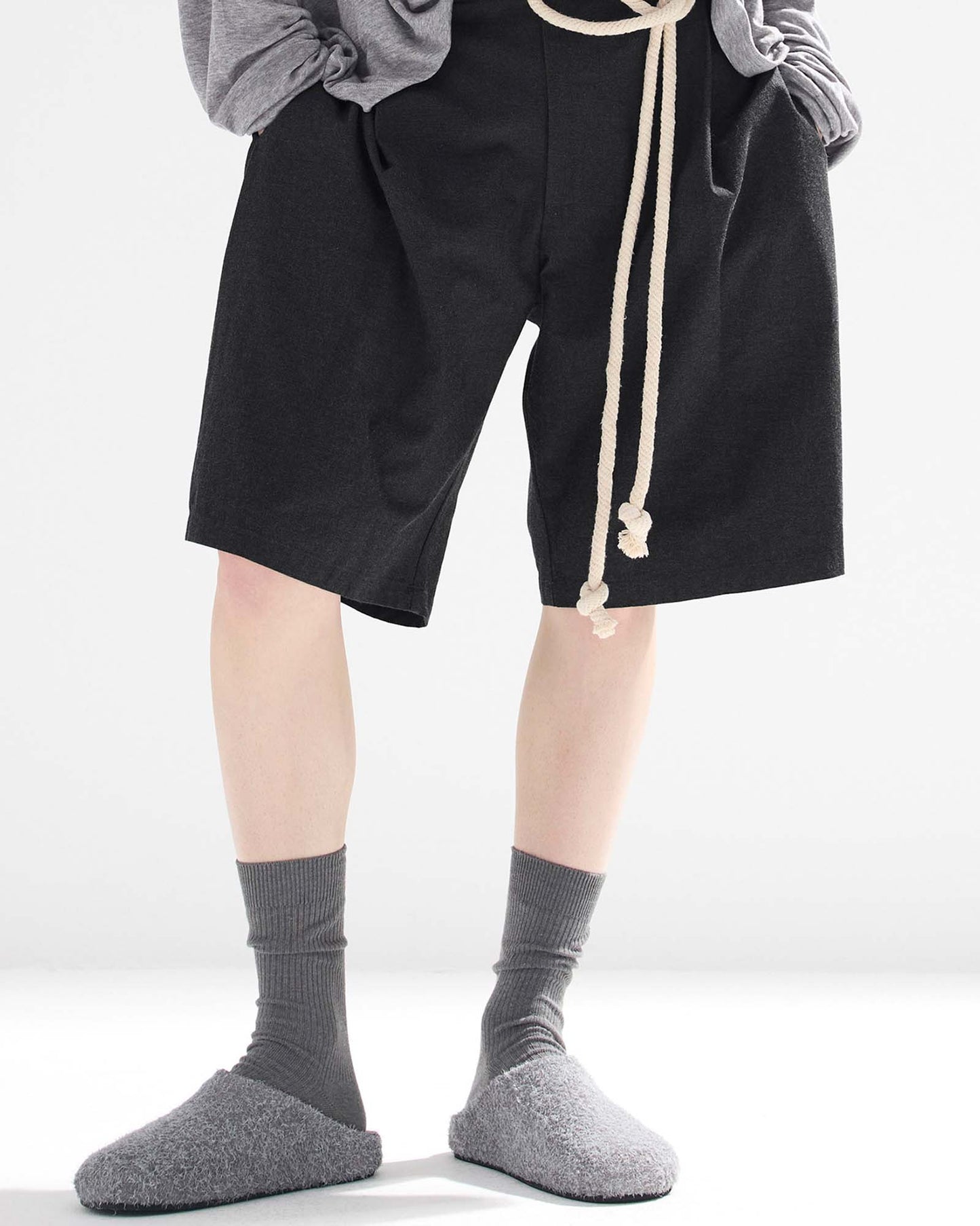 Belted Bermuda Shorts