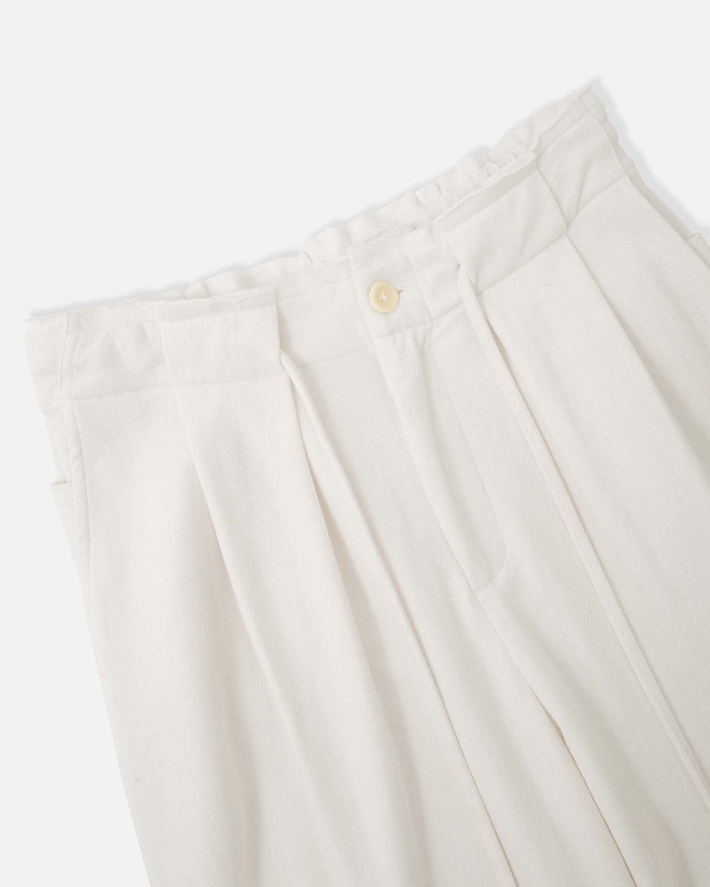 Shirred Relaxed-Fit Sweatpants