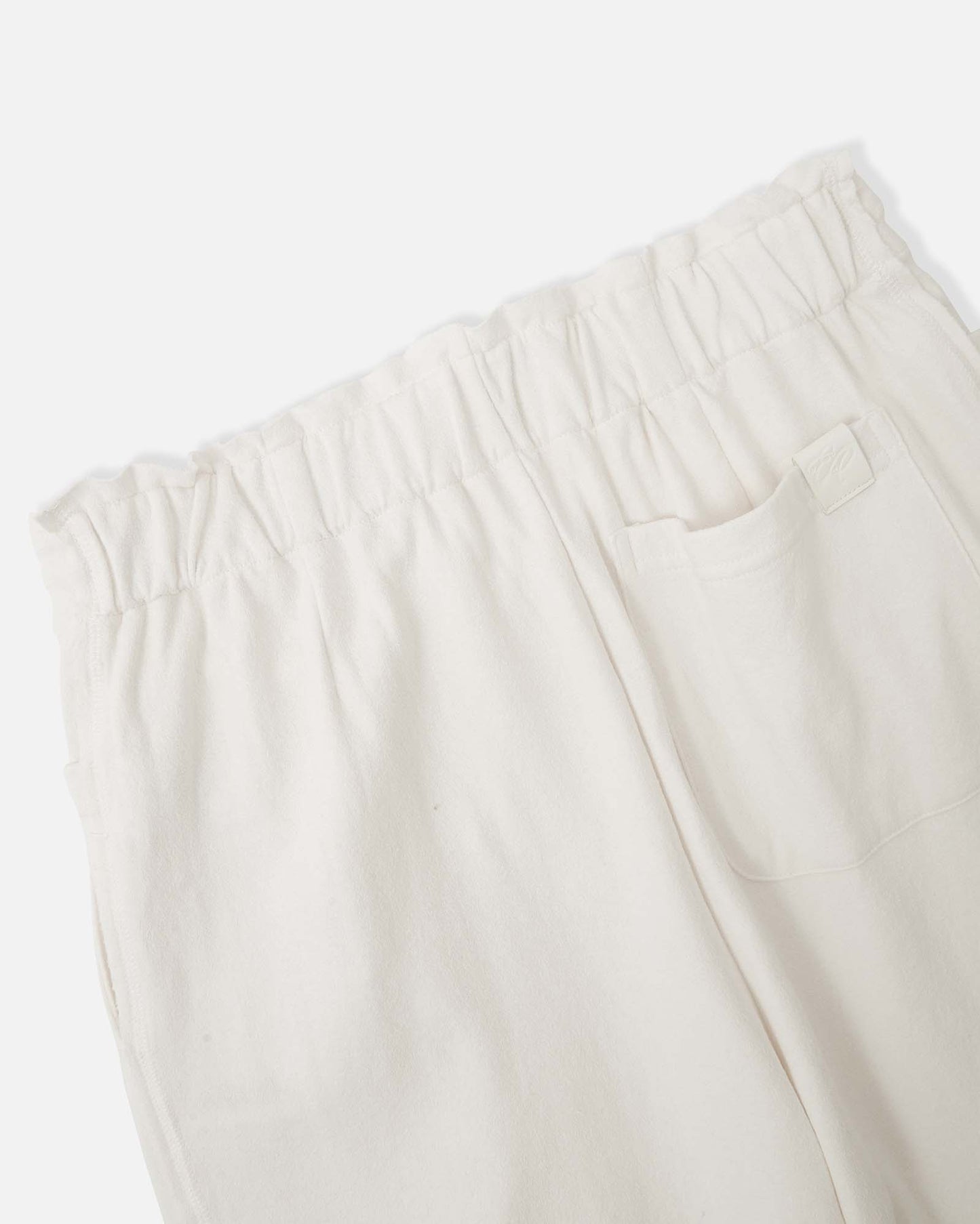 Shirred Relaxed-Fit Sweatpants