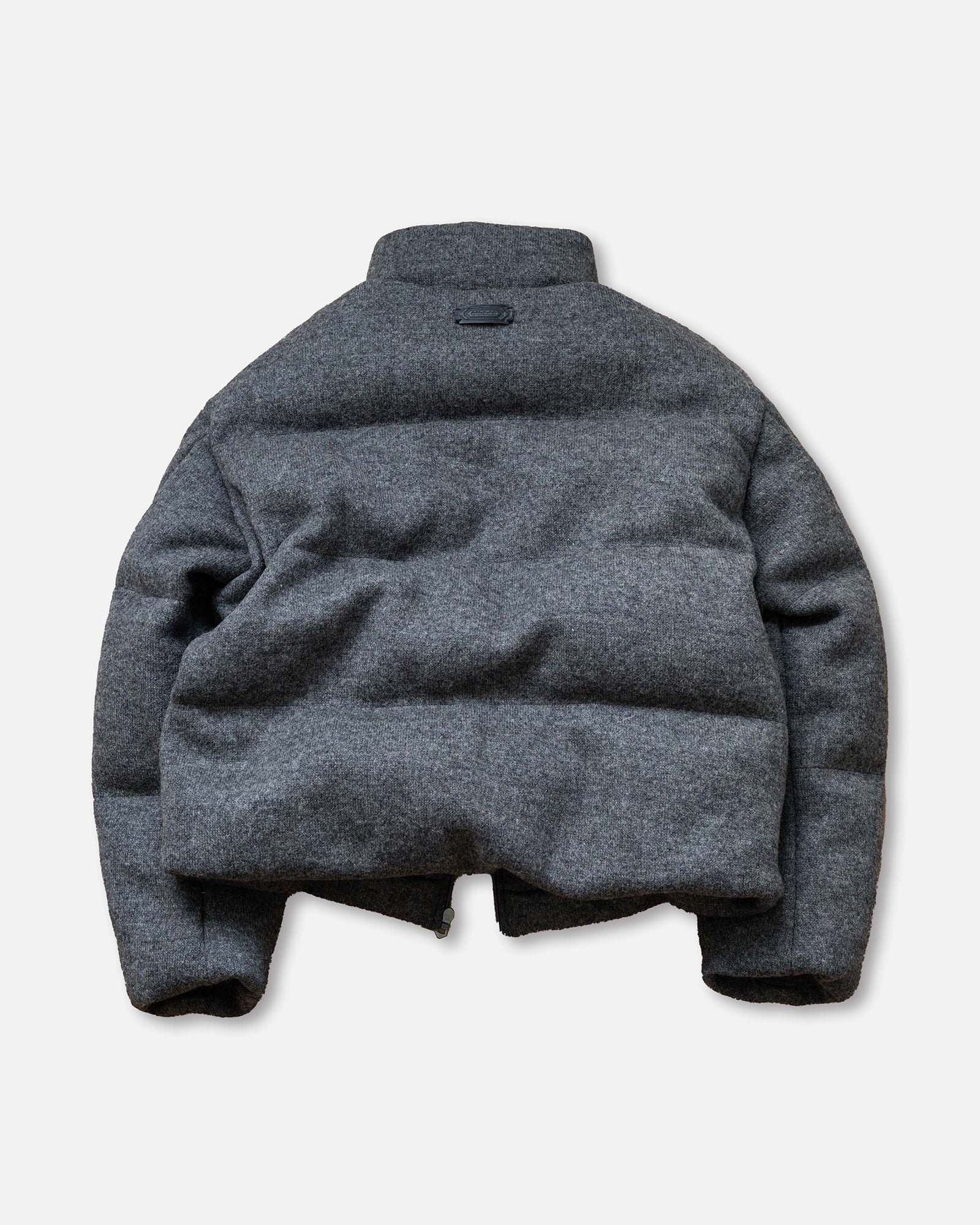 Wool-blend Gray Puffer Down Jacket – EPIDE PREFAB