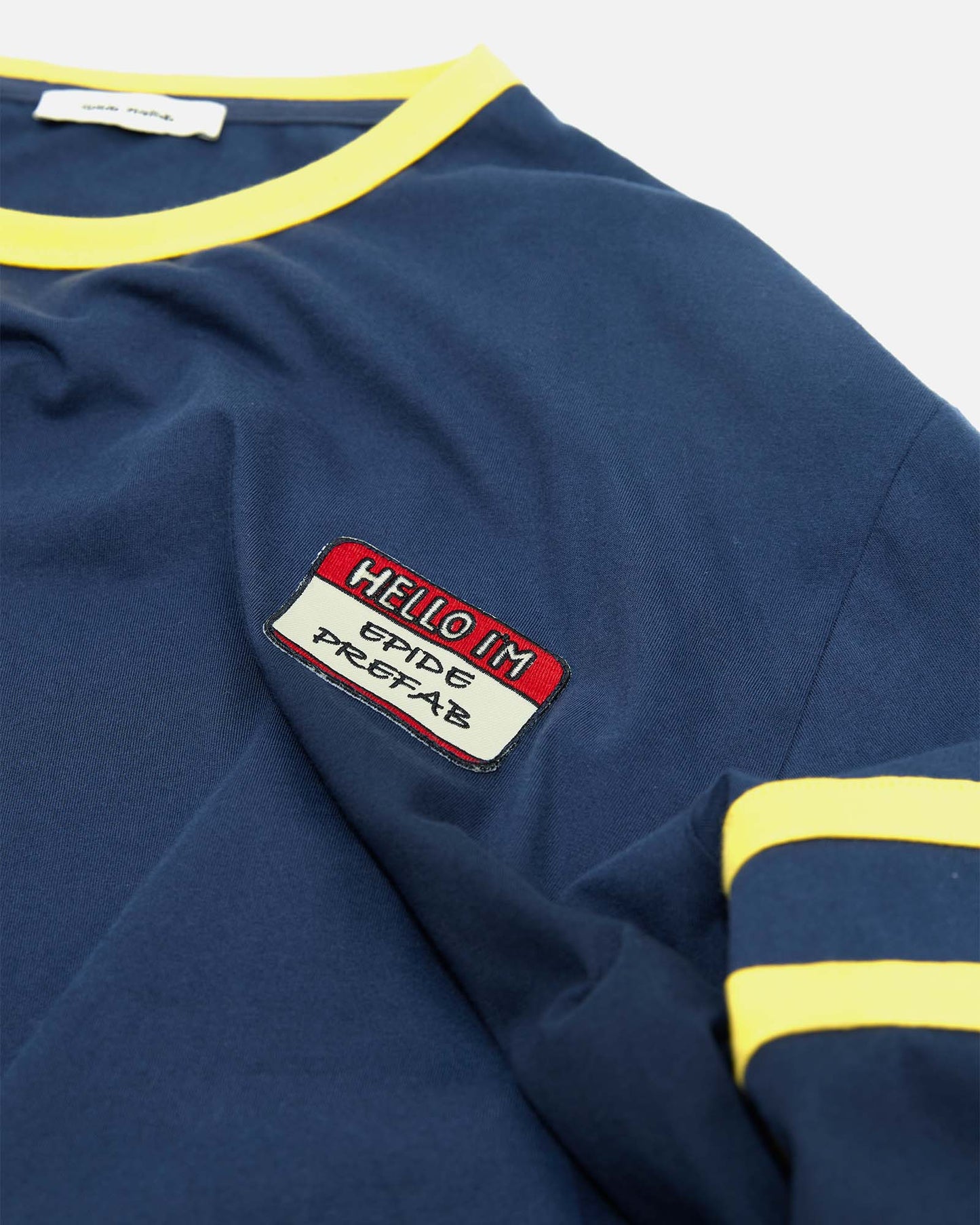 Multi Patch Stripe LS T-shirt