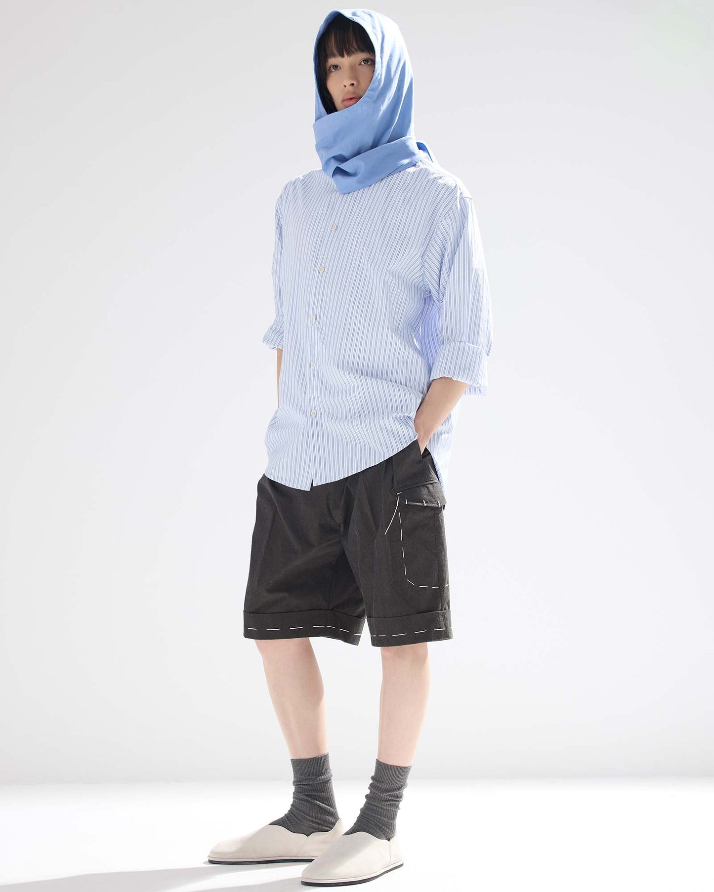 Striped Hooded Shirts