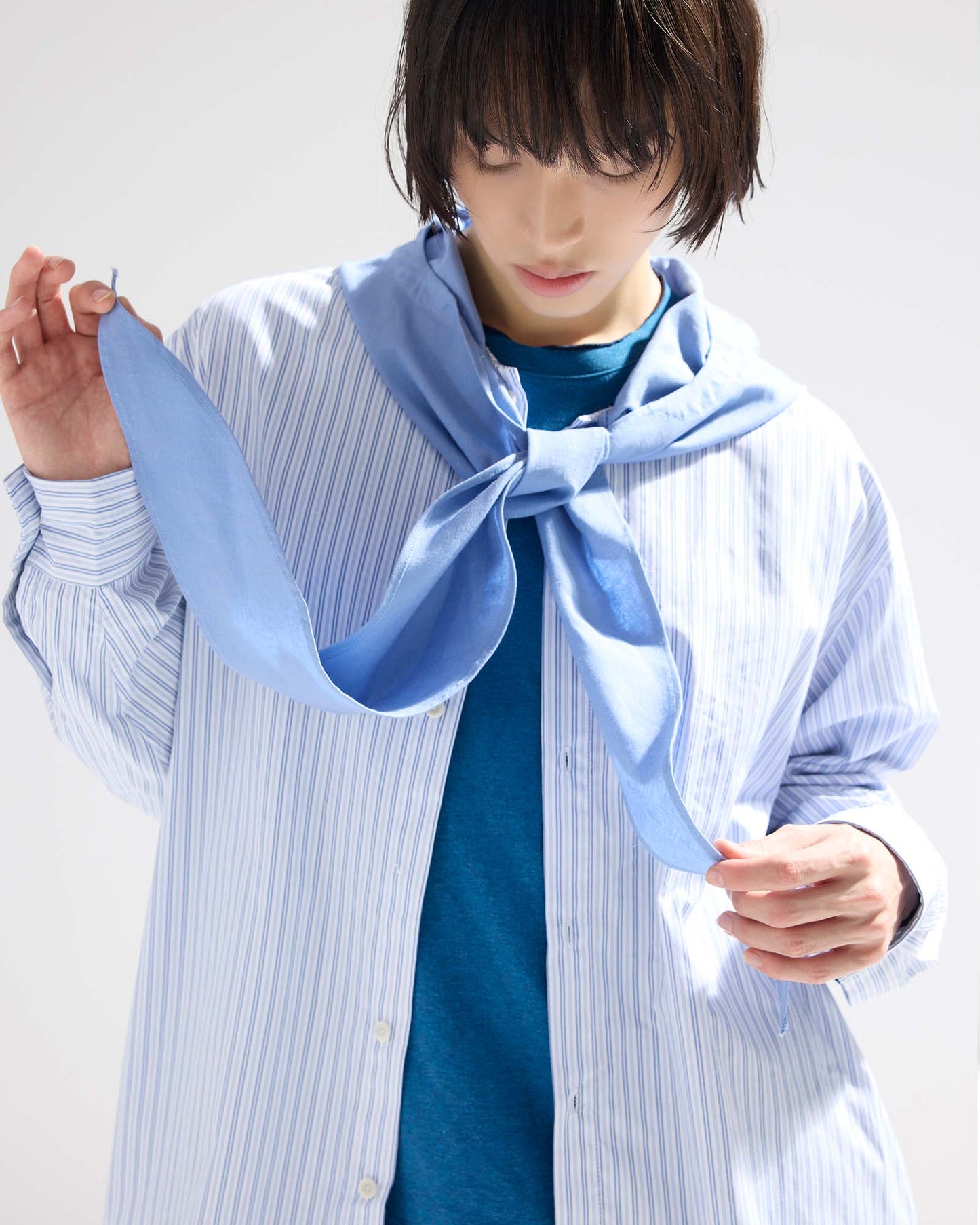 Striped Hooded Shirts