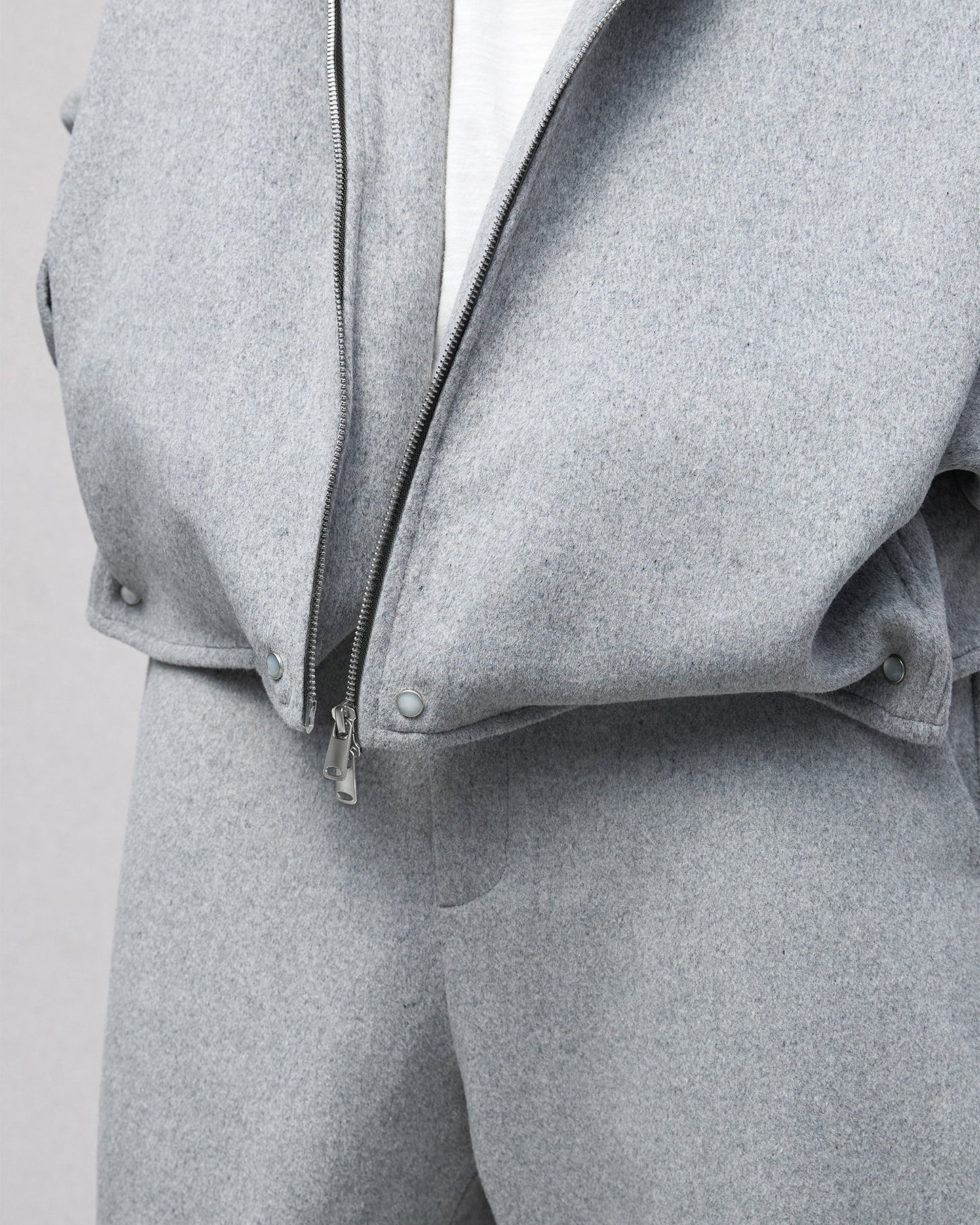 Eco Fur and Wool HoodedJacket