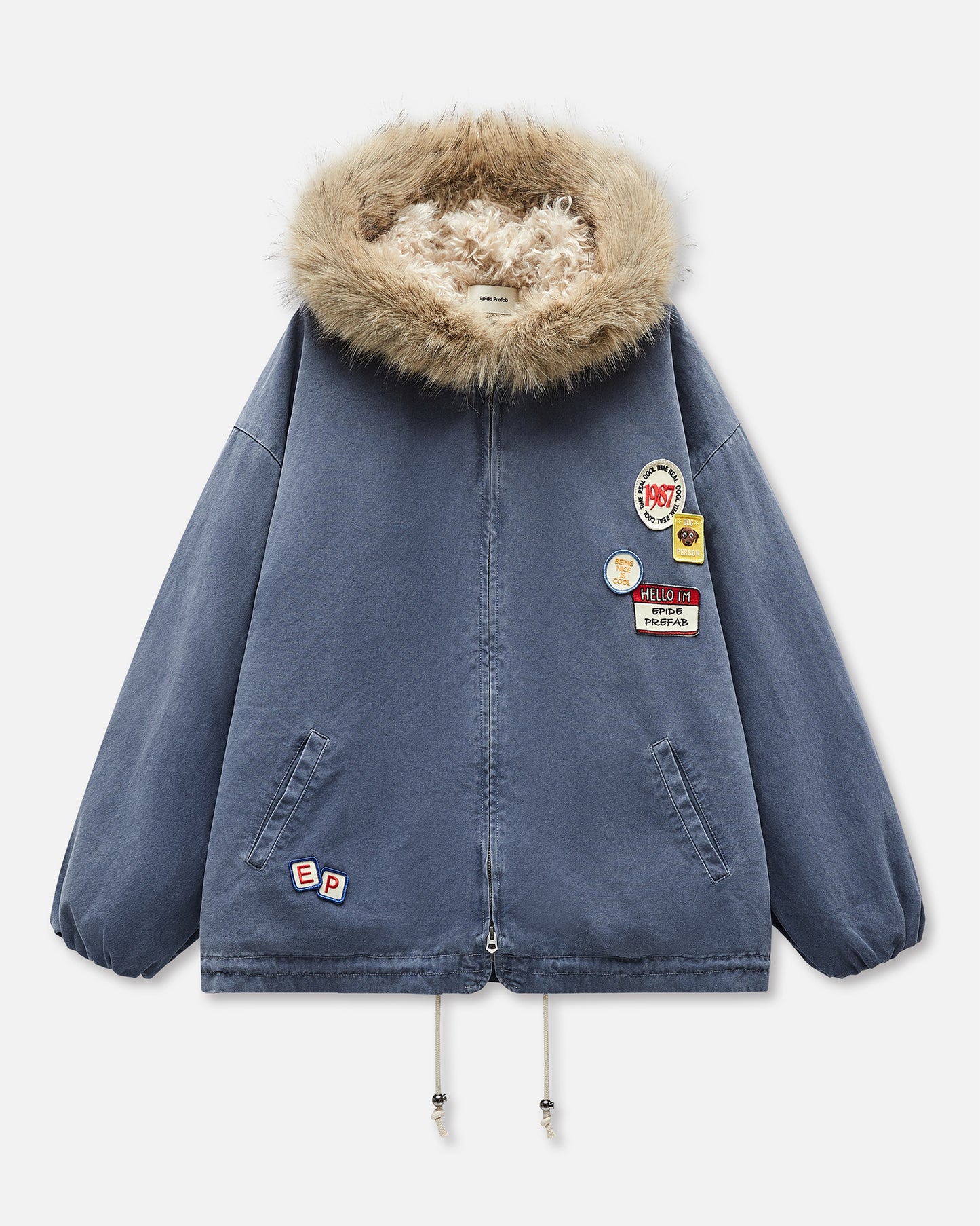 Faux Fur Patch Jacket