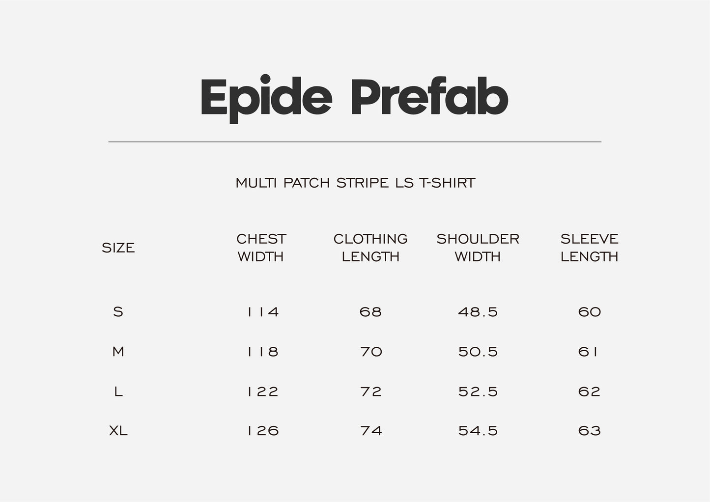 Multi Patch Stripe LS T-shirt