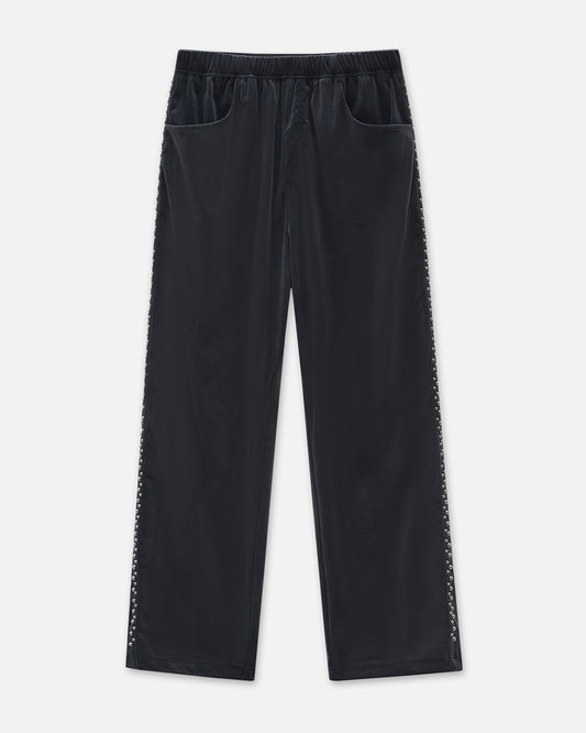 Studded Velvet Track Pants