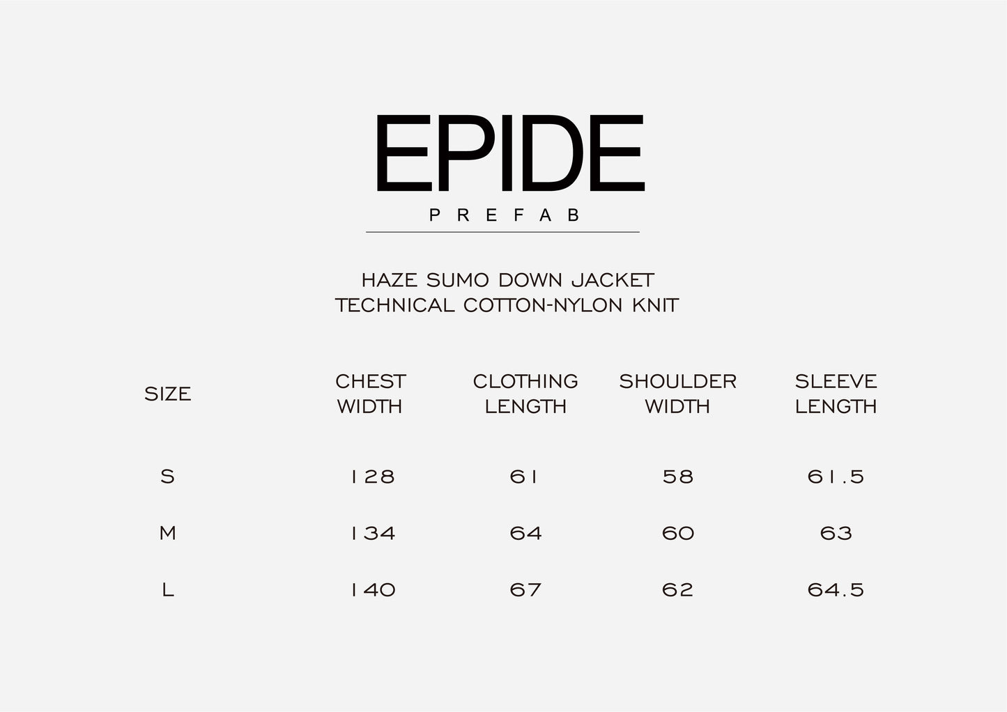 Haze Sumo Down Jacket/Technical Cotton-Nylon Knit
