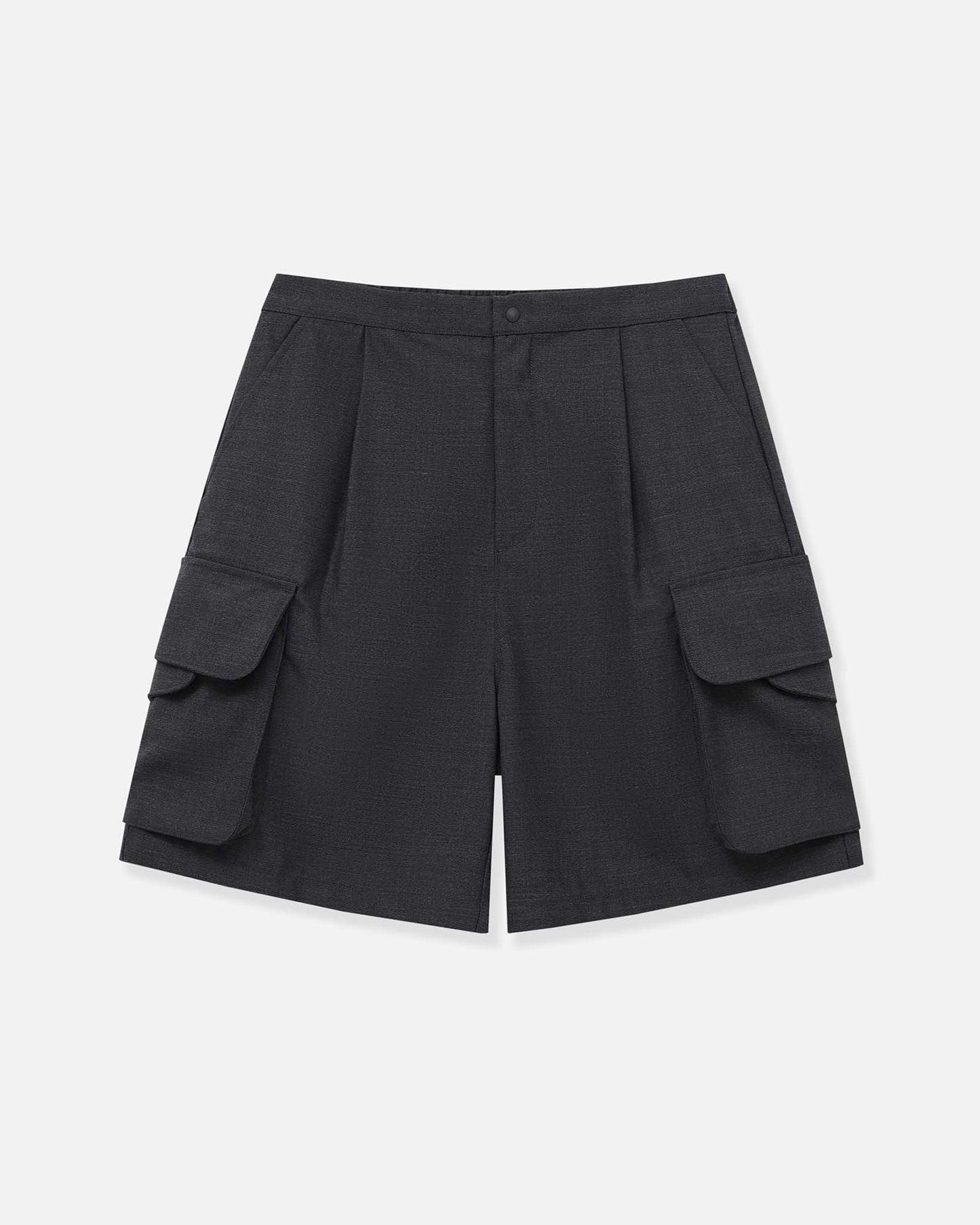 Multiple Flap Pocket Shorts in Wool