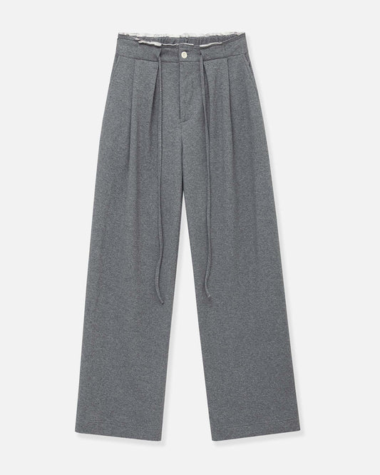 Shirred Relaxed-Fit Sweatpants