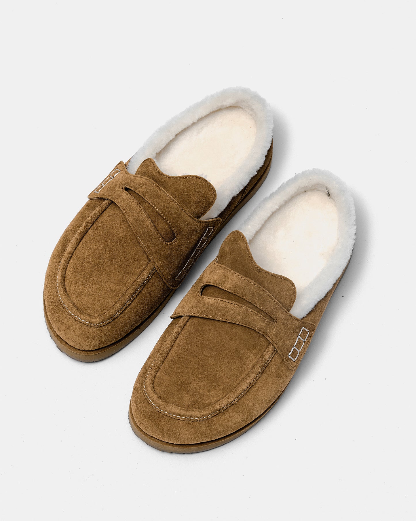 Shearling Slide Loafers
