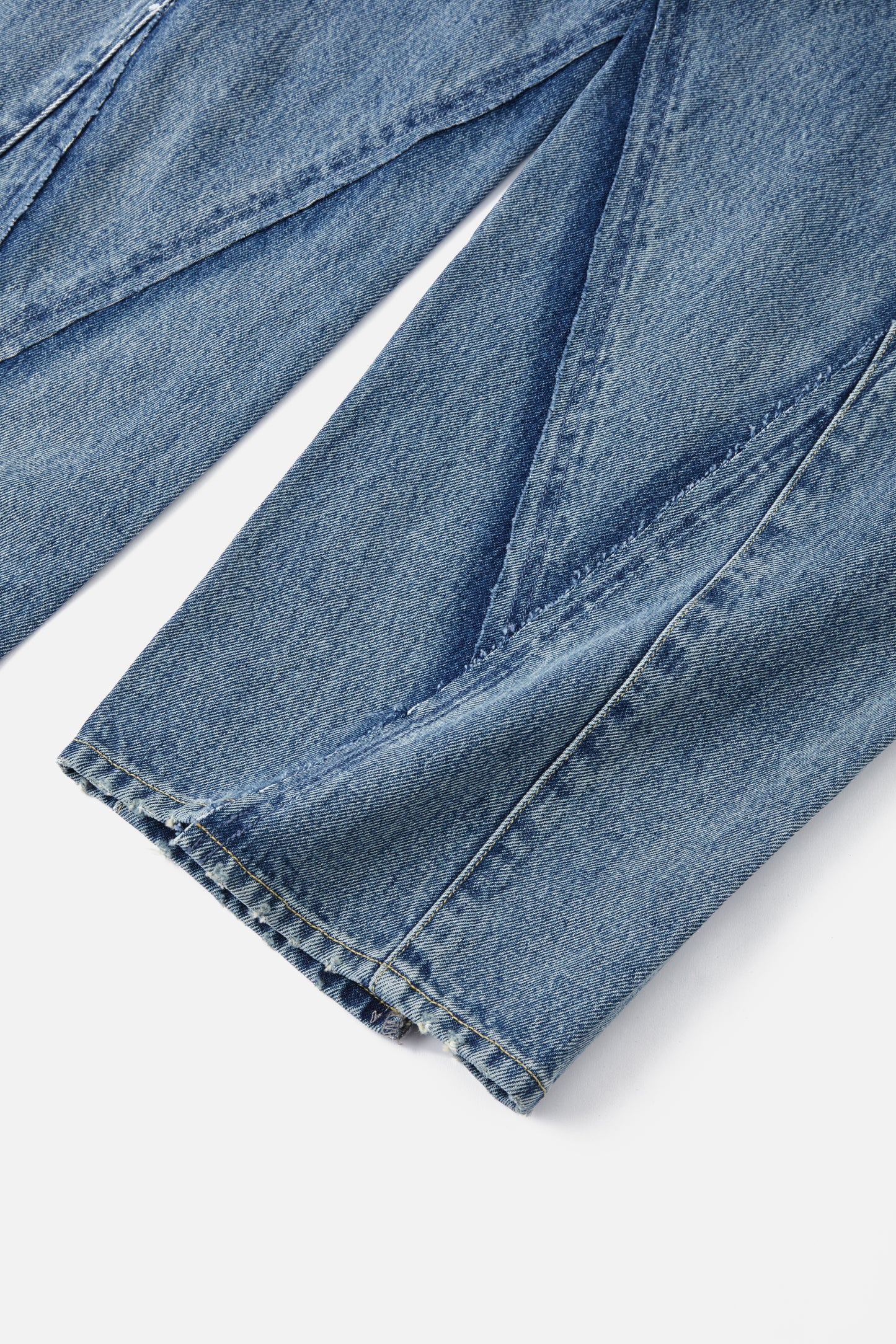 Diamond Cut Paneled Jeans