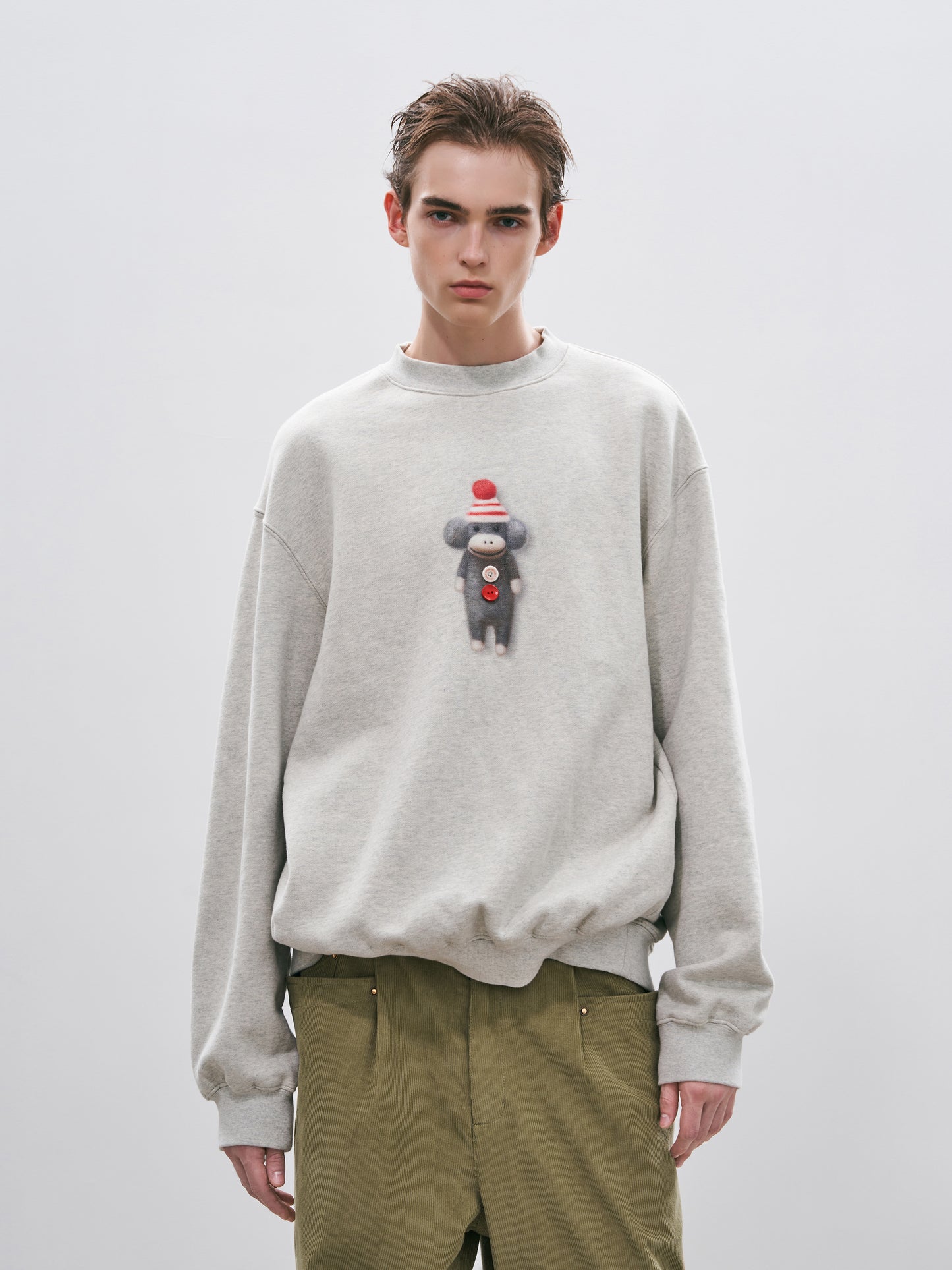 Needle Monkey Pullover Sweatshirt