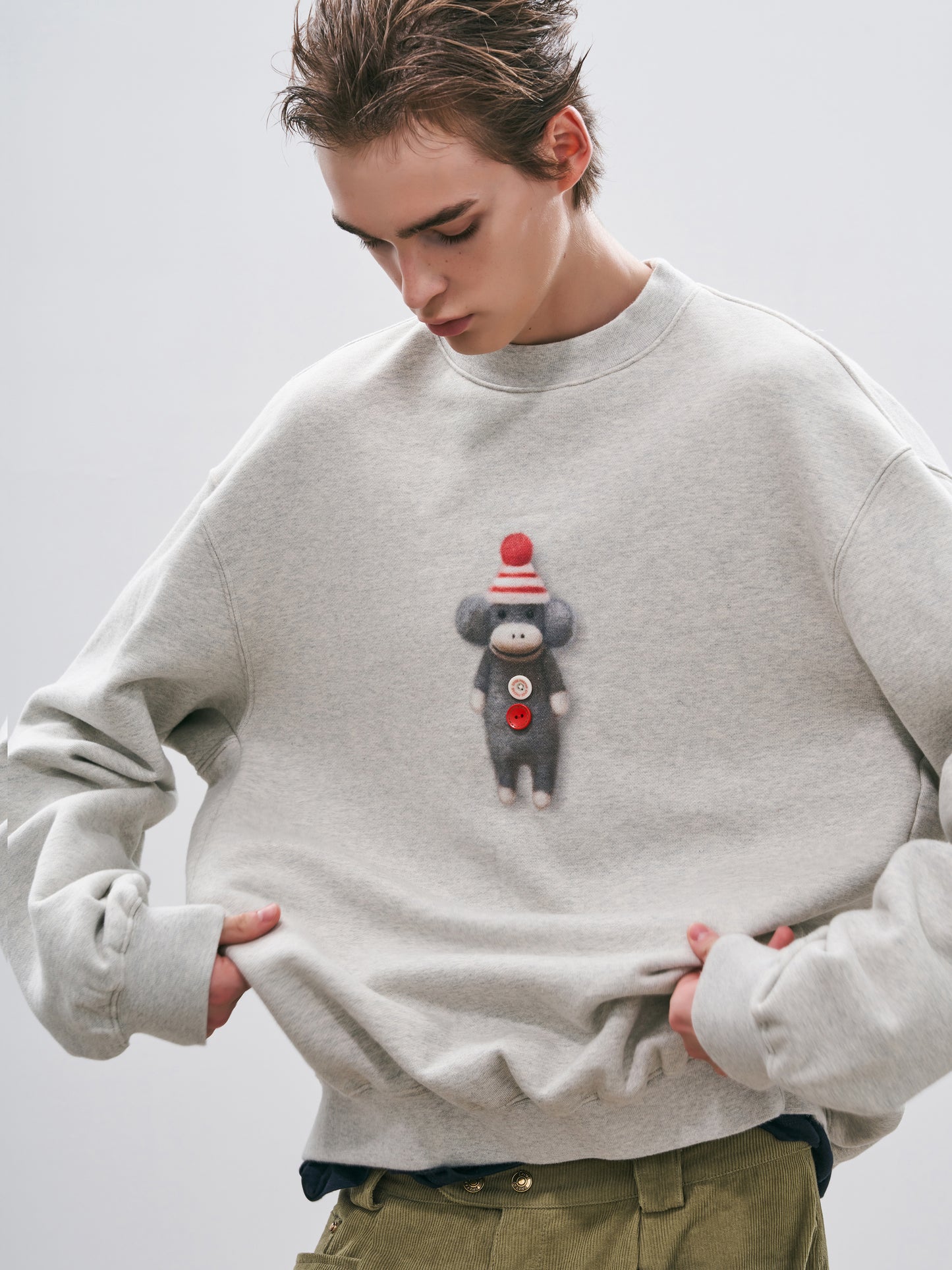 Needle Monkey Pullover Sweatshirt