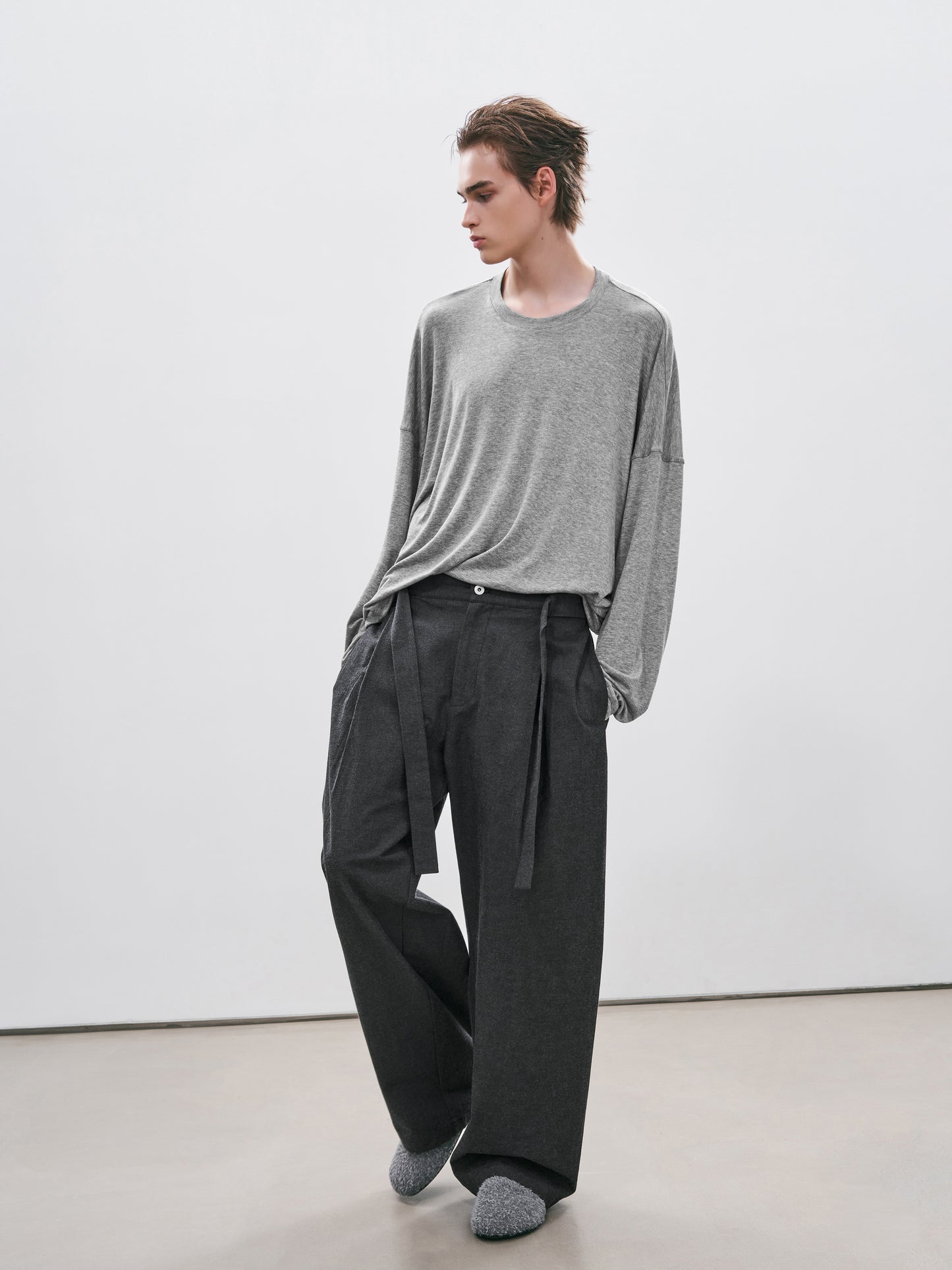 Belted Bermuda Trousers