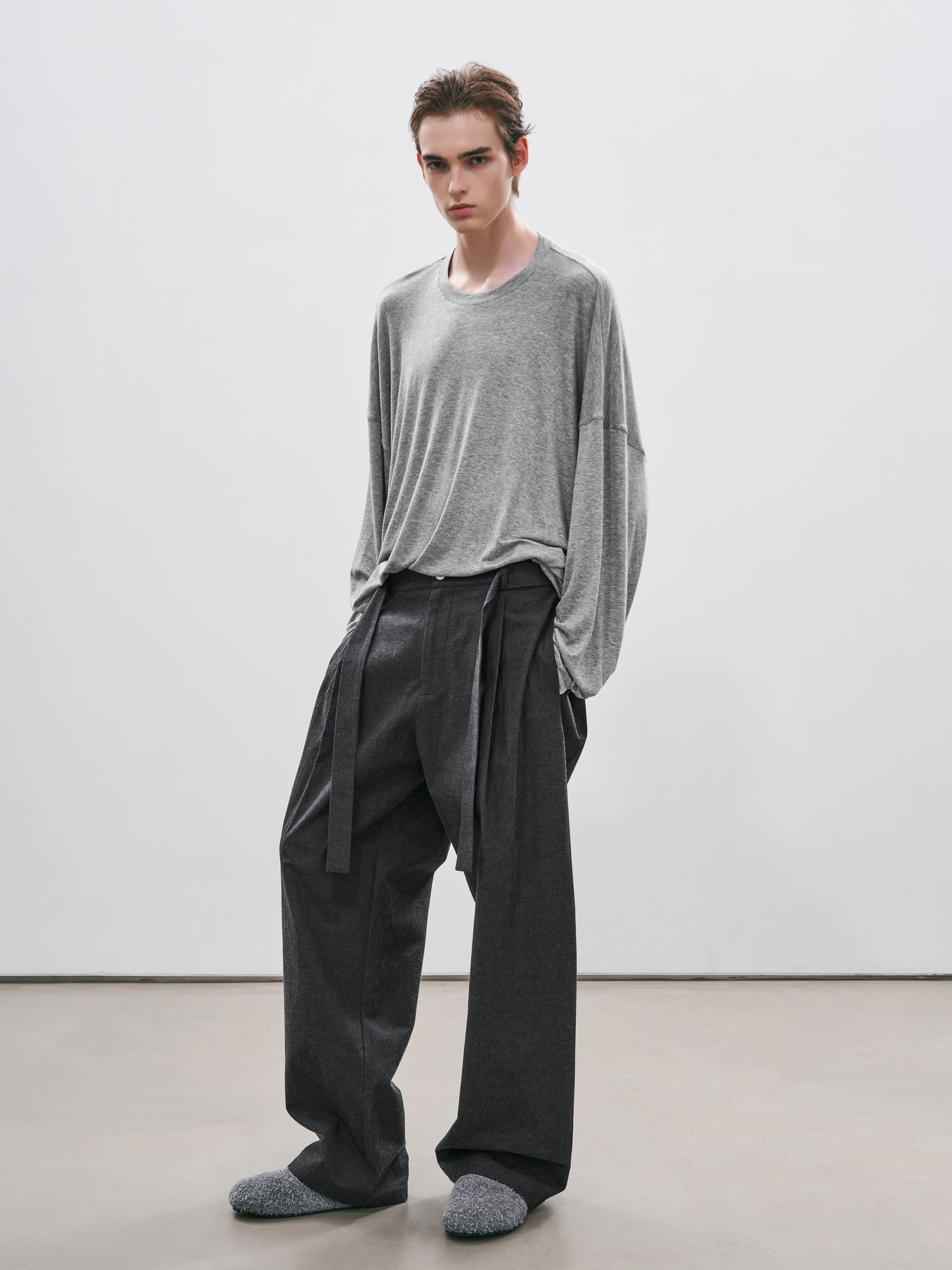 Belted Bermuda Trousers