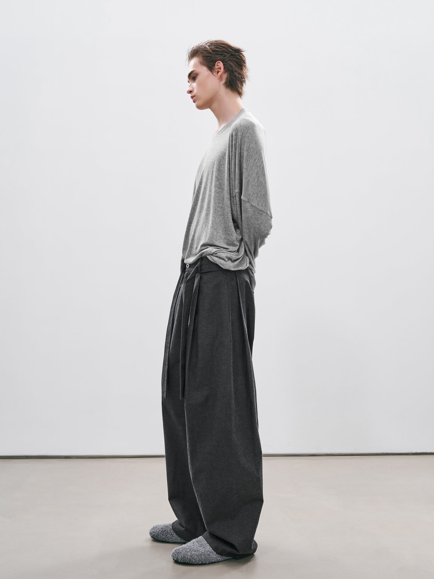 Belted Bermuda Trousers