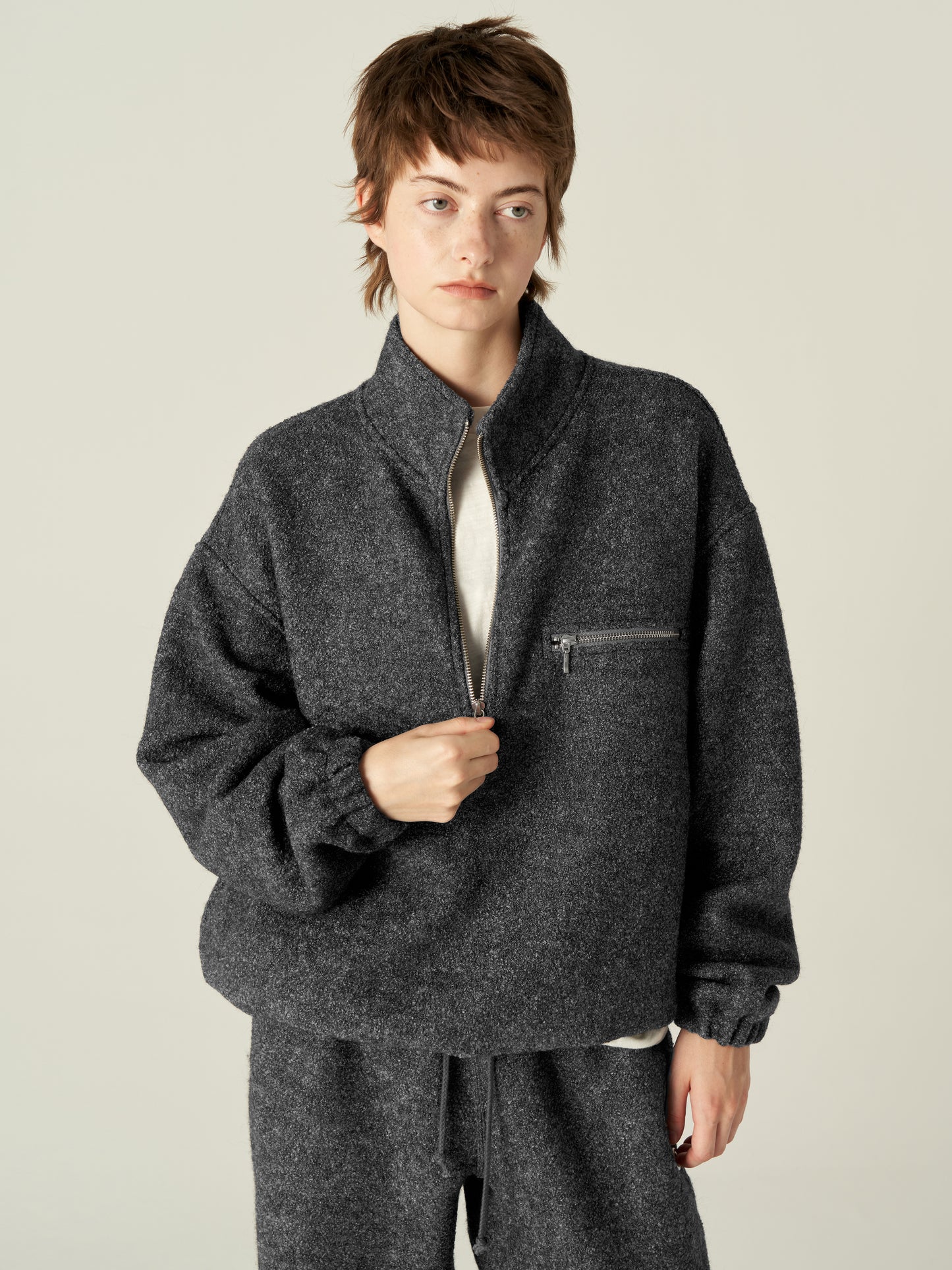 Polar Fleece Half-Zip Sweaters