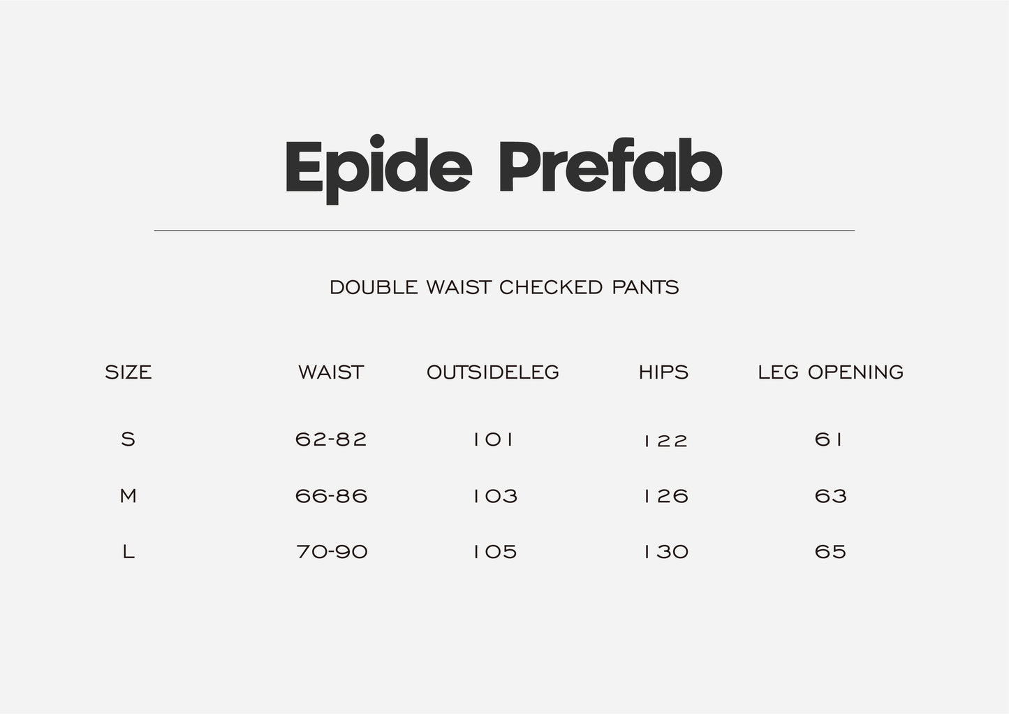 Double Waist Checked Pants