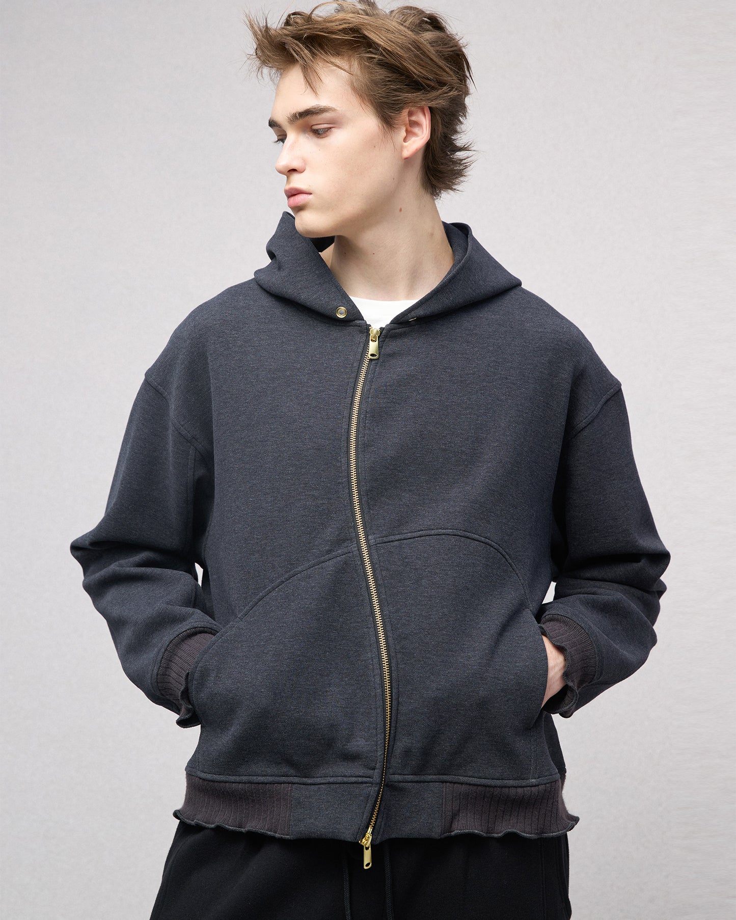 Wavy Zip Hoodie