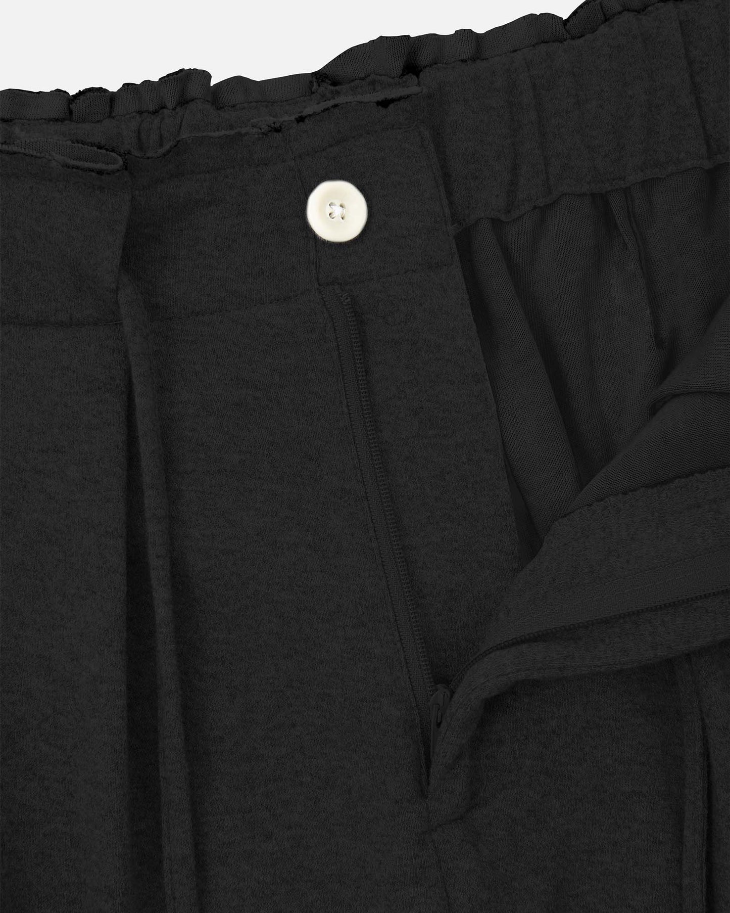 Shirred Relaxed-Fit Sweatpants