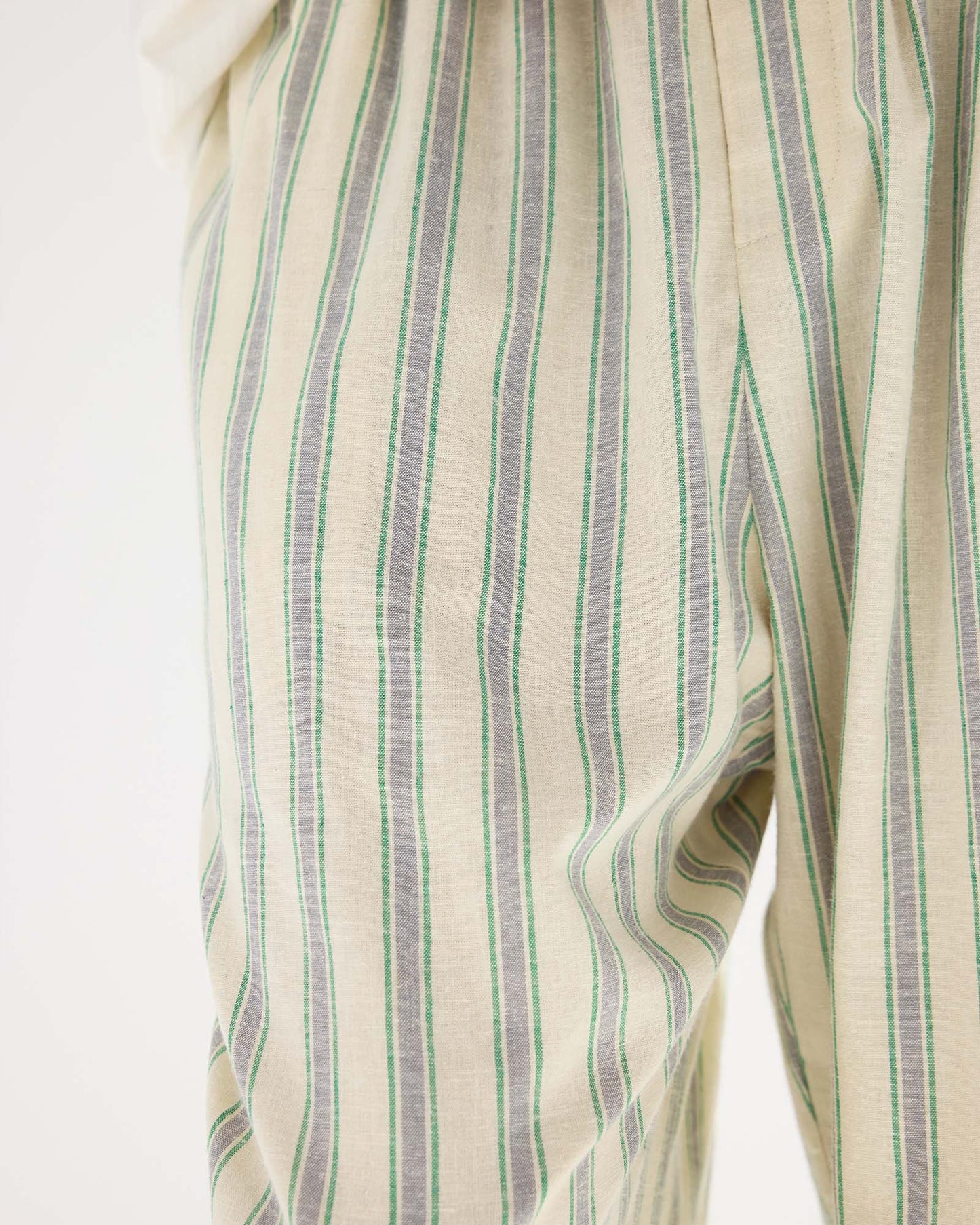 Pajama-style Striped Pants