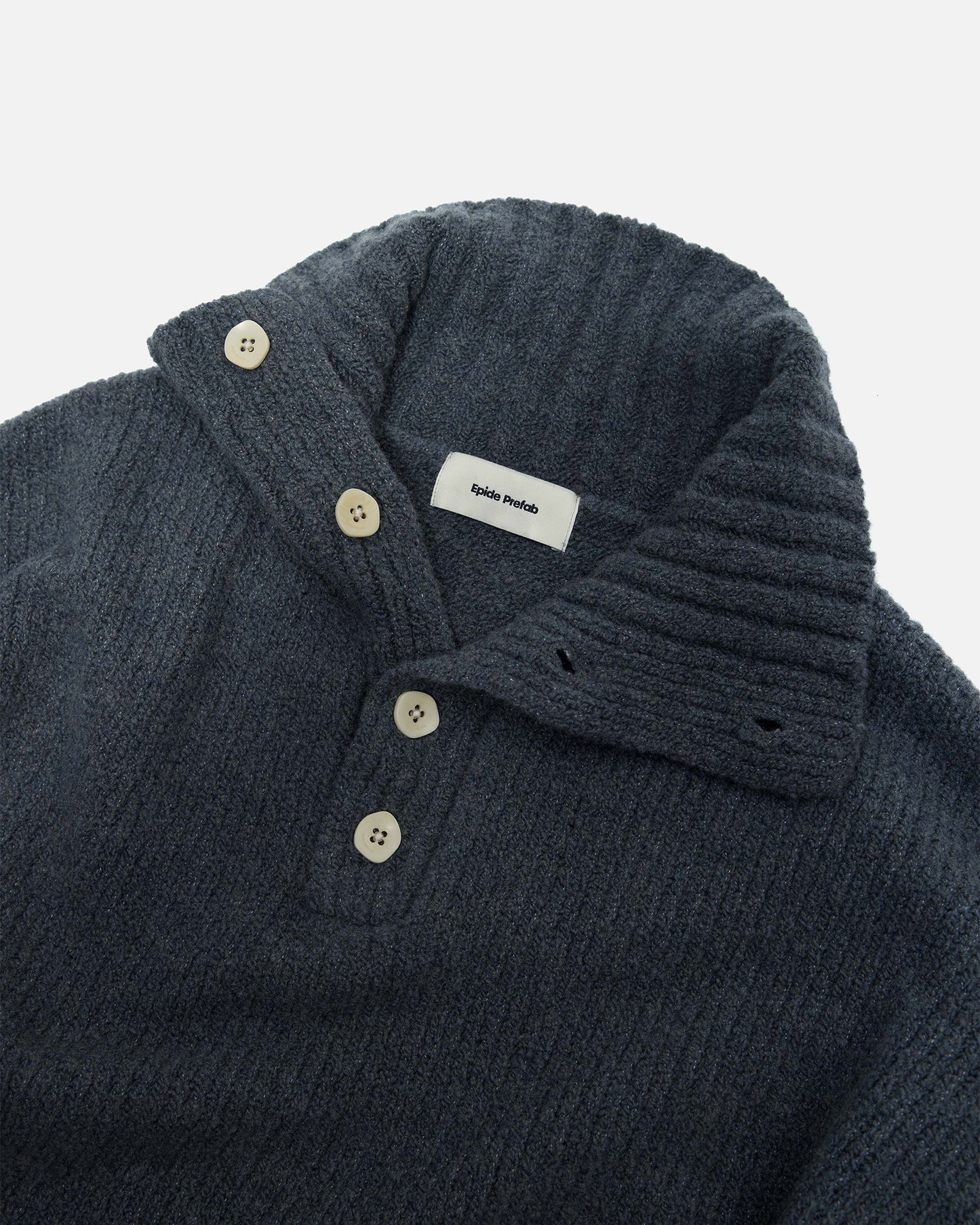 Buttoned Turtleneck Sweater