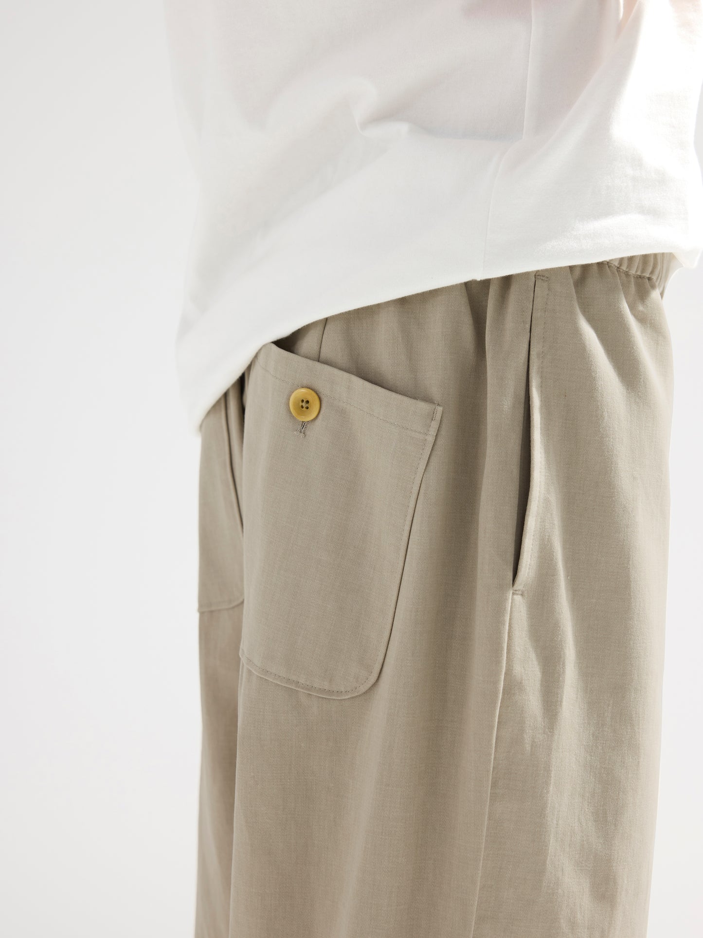 Button Up Light Cotton Pants
