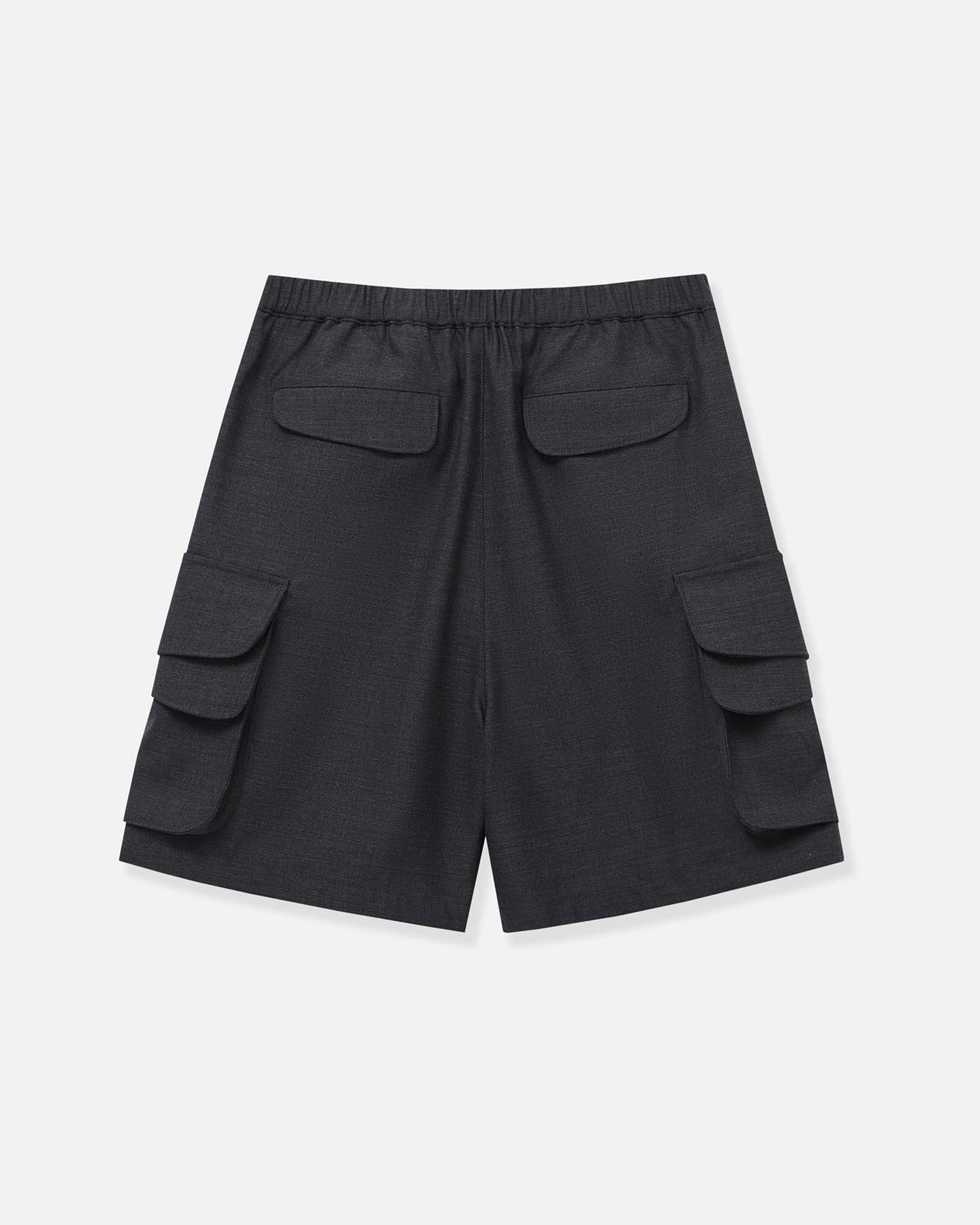 Multiple Flap Pocket Shorts in Wool