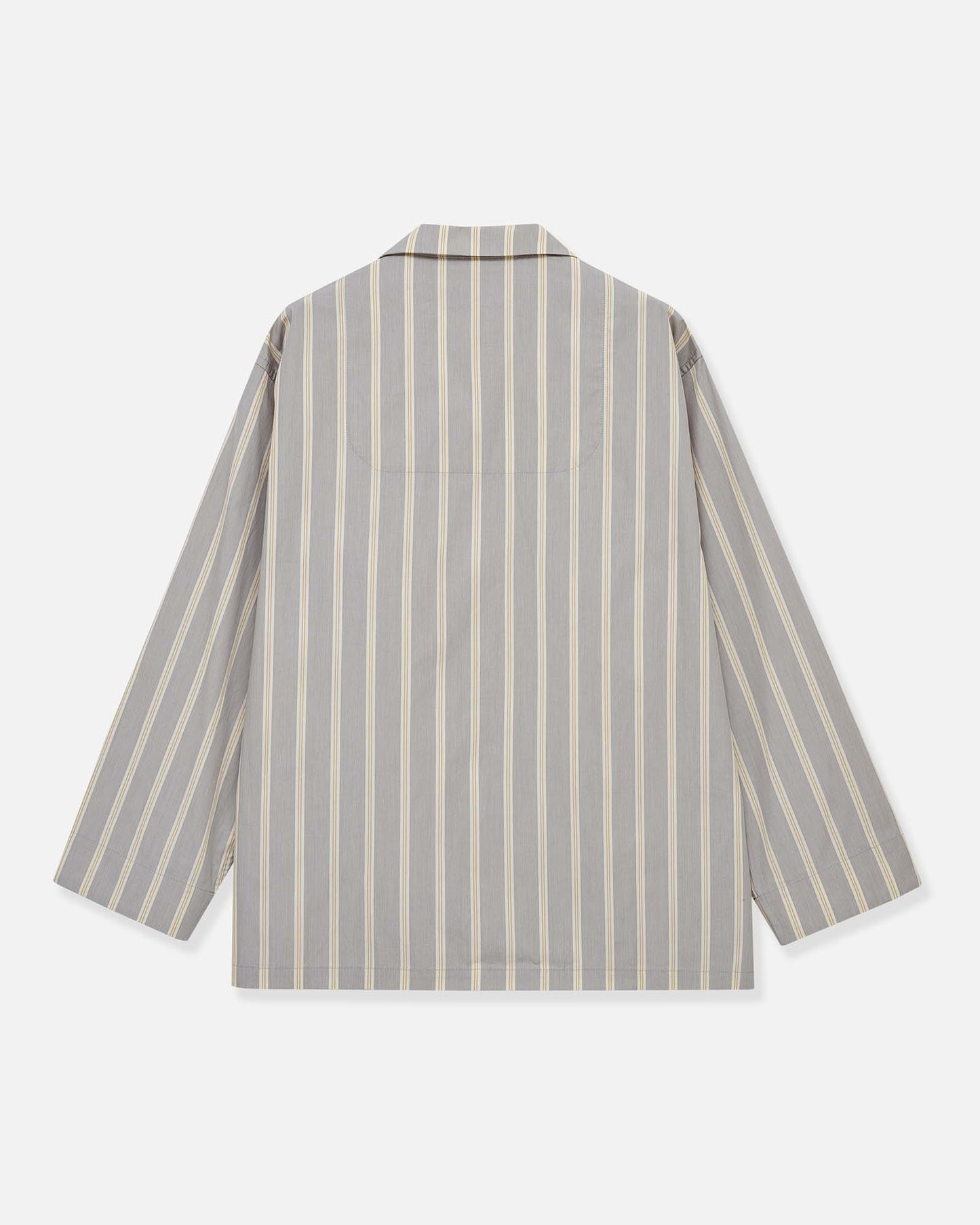 Pajama-style Striped Long Sleeve Shirt