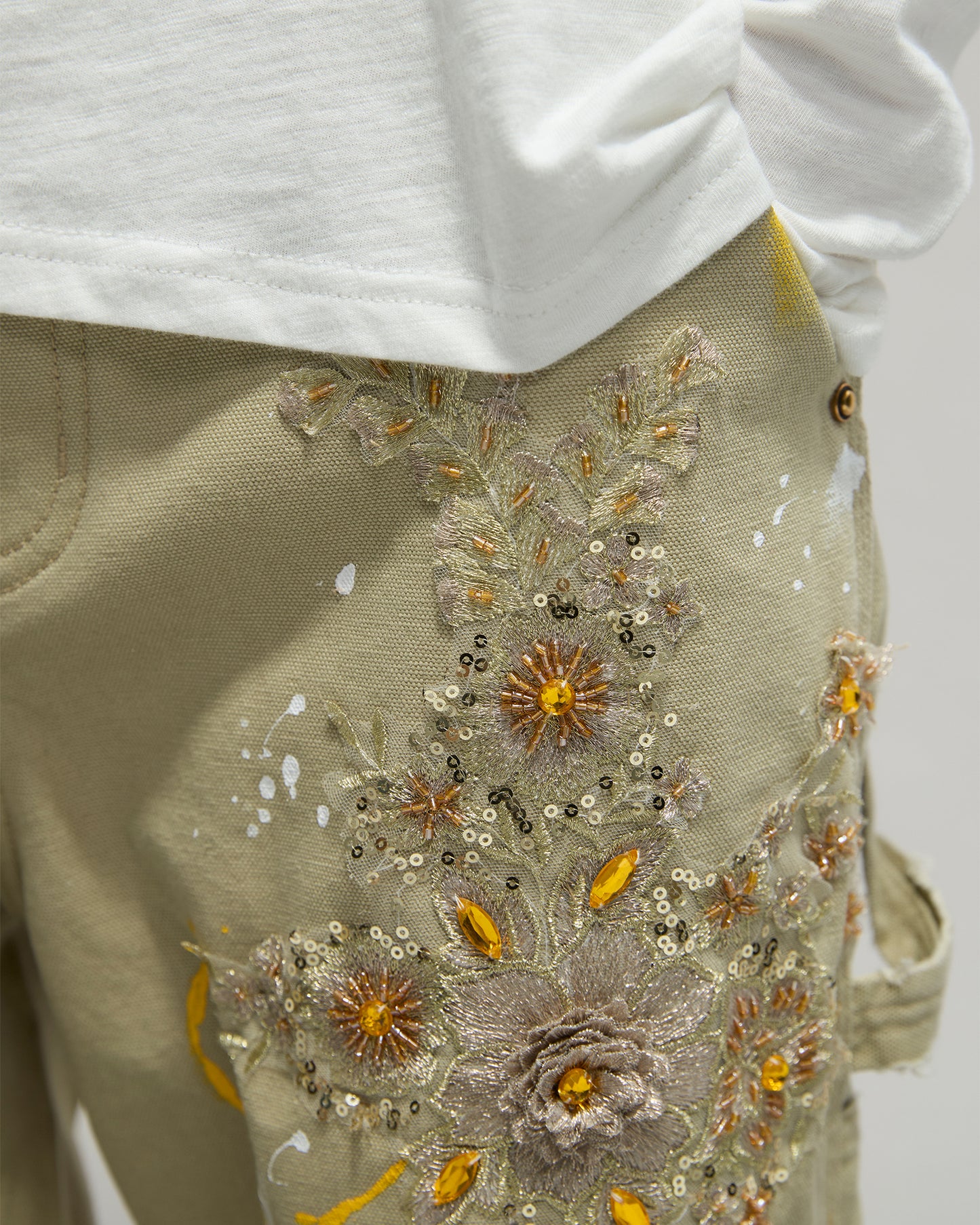 Embellished Carpenter Pants
