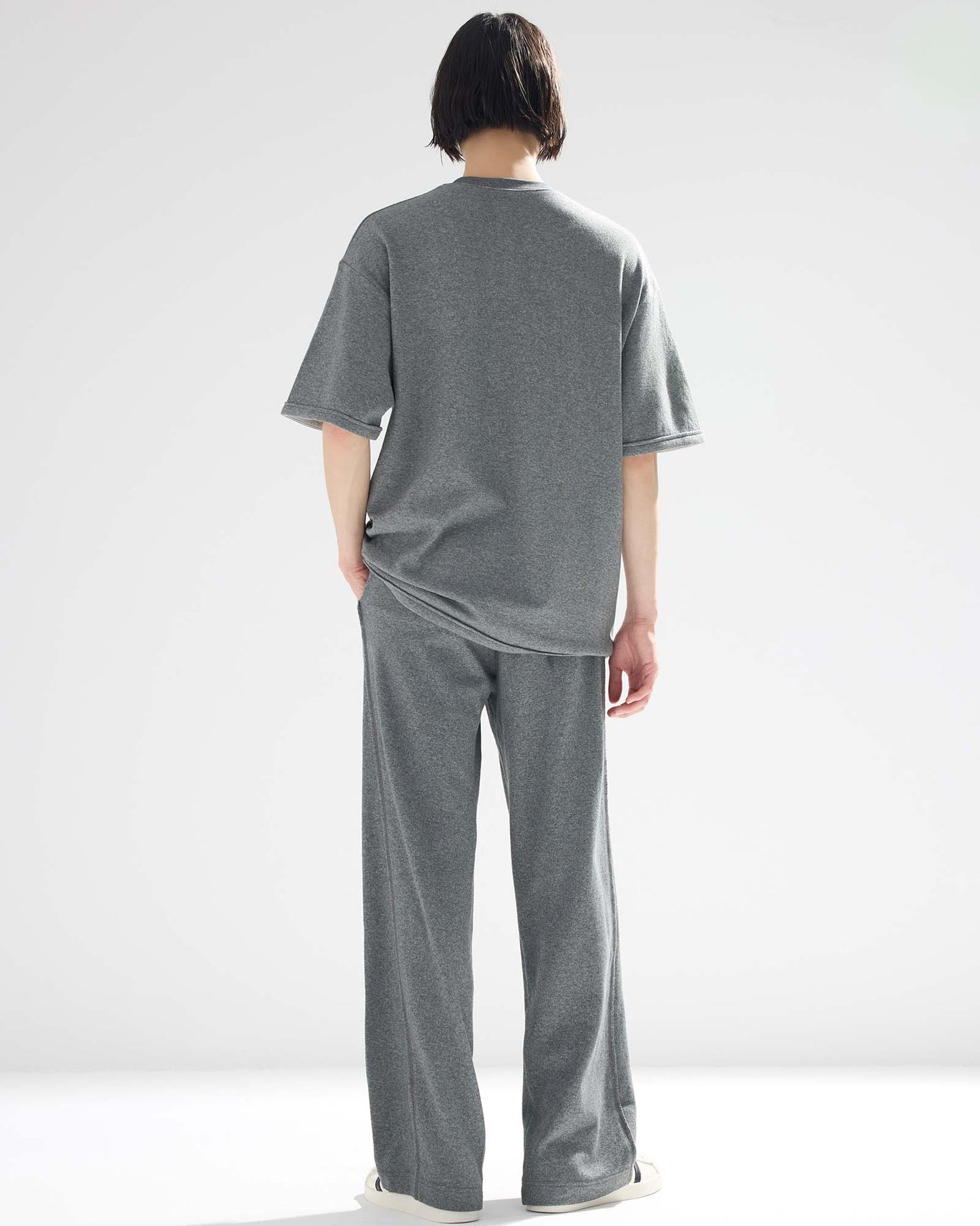 Shirred Relaxed-Fit Sweatpants