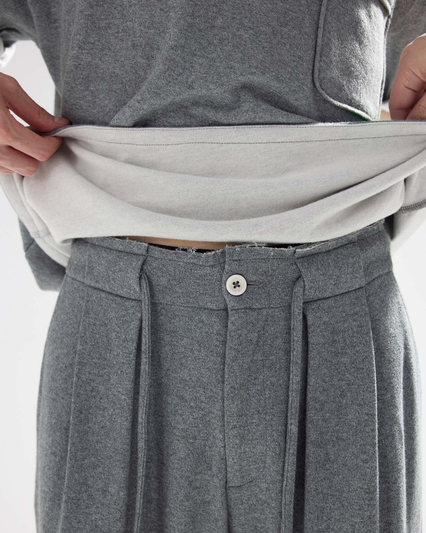 Shirred Relaxed-Fit Sweatpants