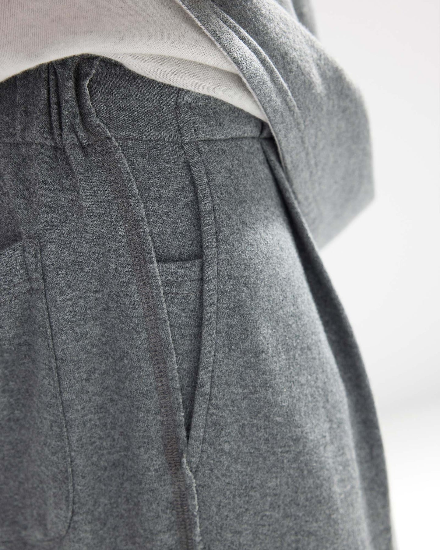Shirred Relaxed-Fit Sweatpants