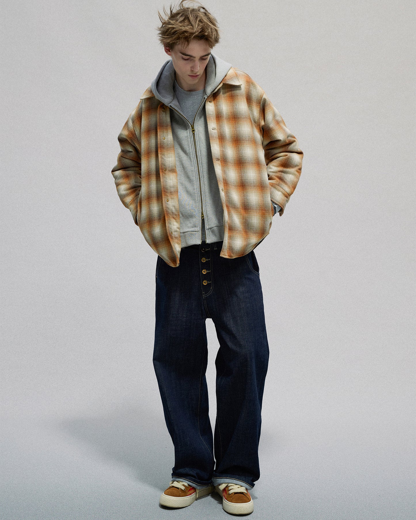 Layered Hooded jacket