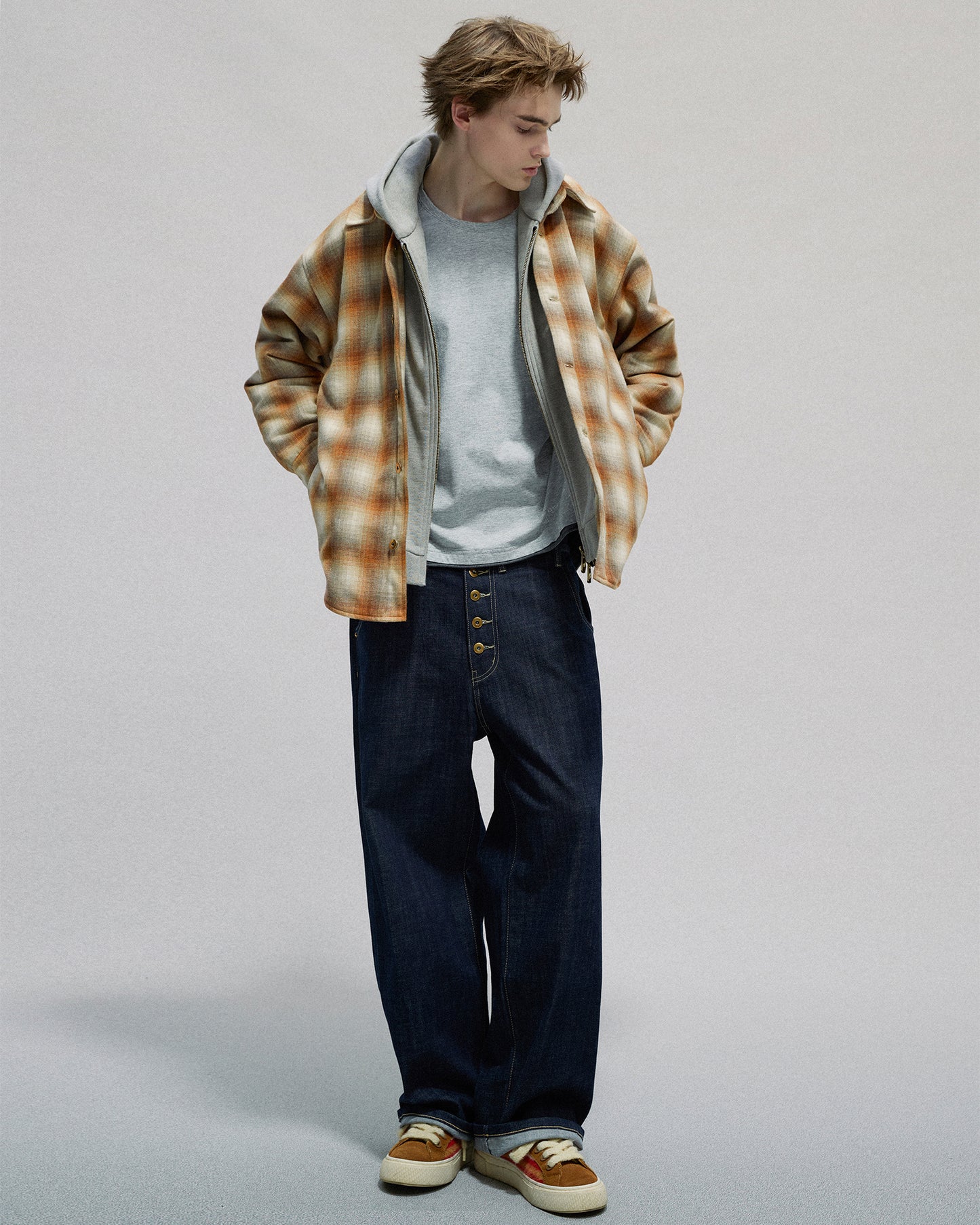 Layered Hooded jacket