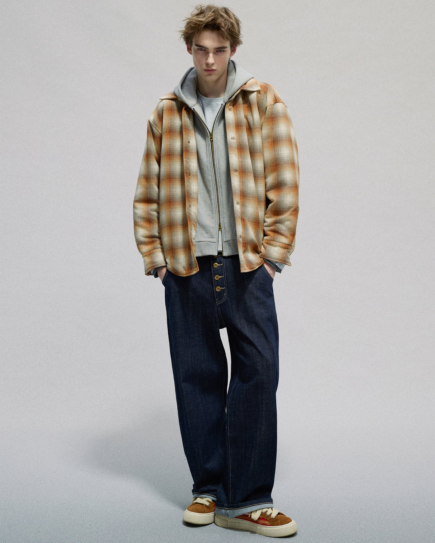 Layered Hooded jacket