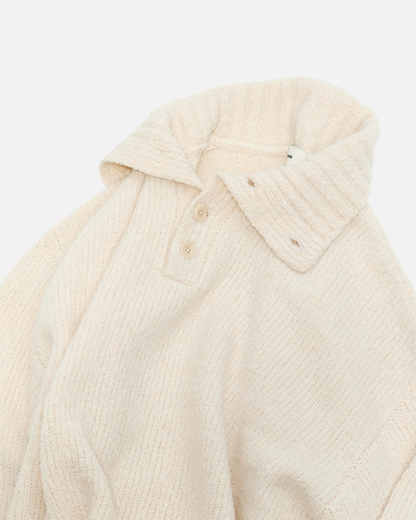 Buttoned Turtleneck Sweater