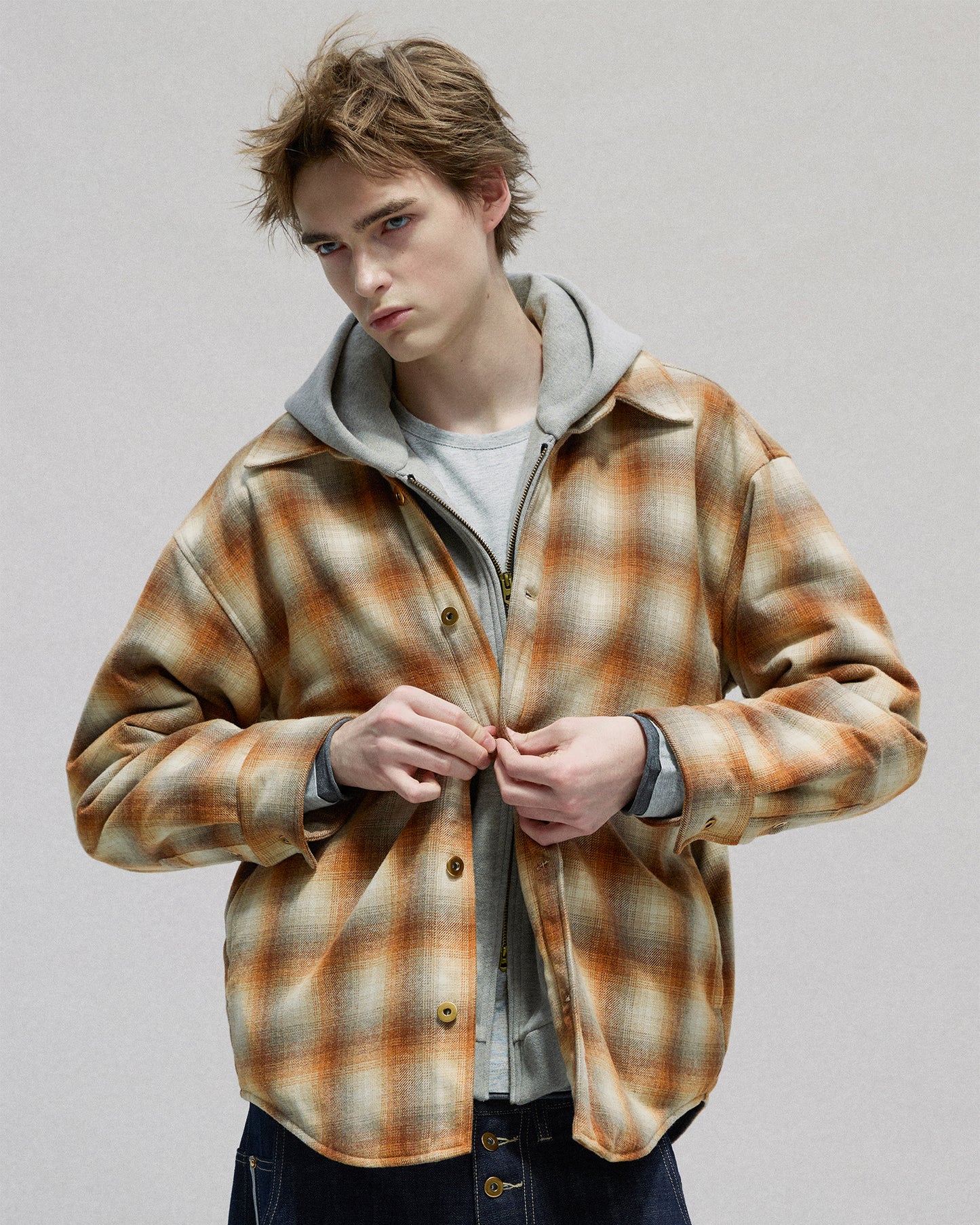 Layered Hooded jacket