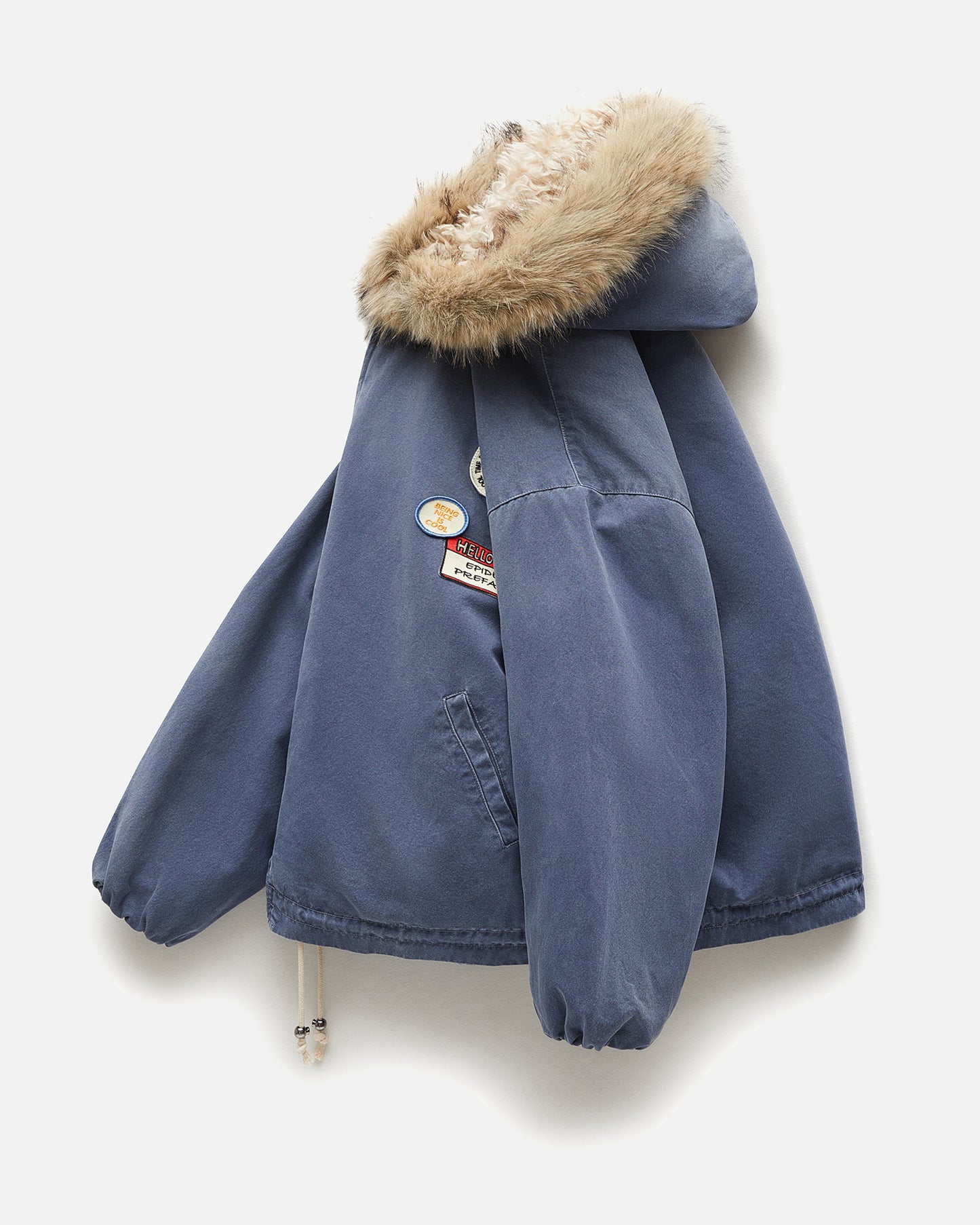 Faux Fur Patch Jacket