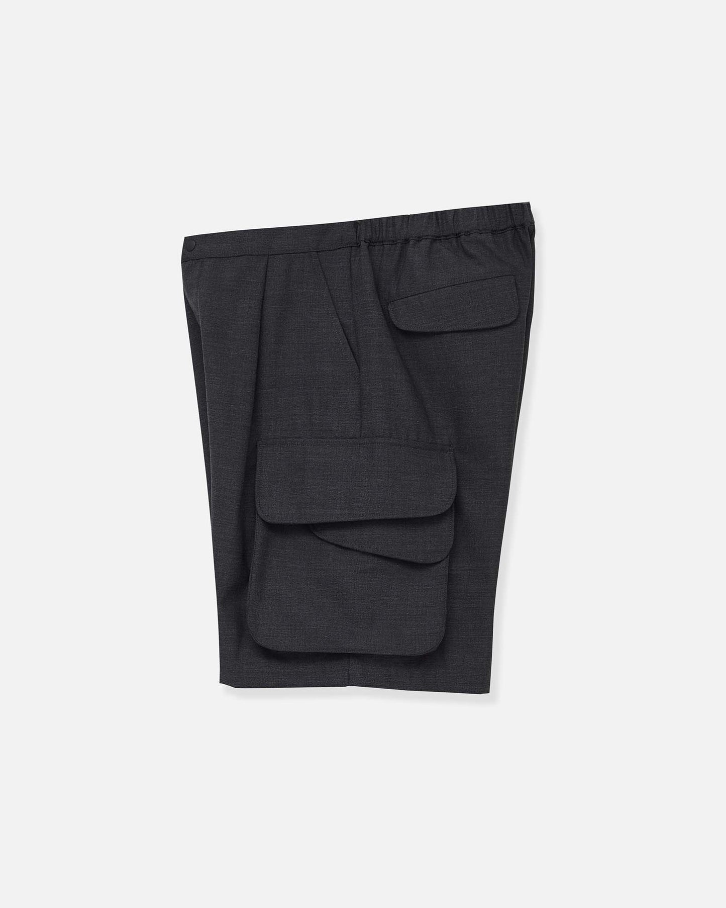 Multiple Flap Pocket Shorts in Wool